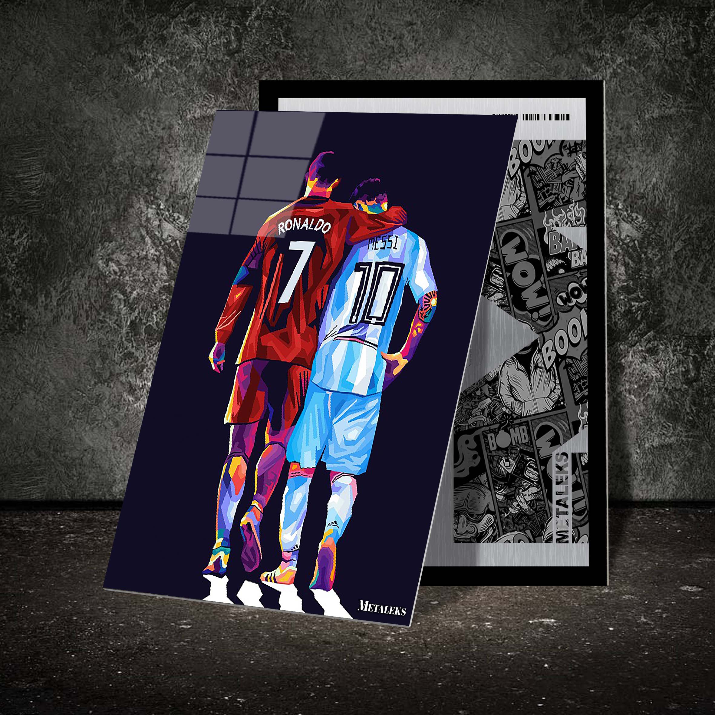 Messi Ronaldo-designed by @Azlan Xavier