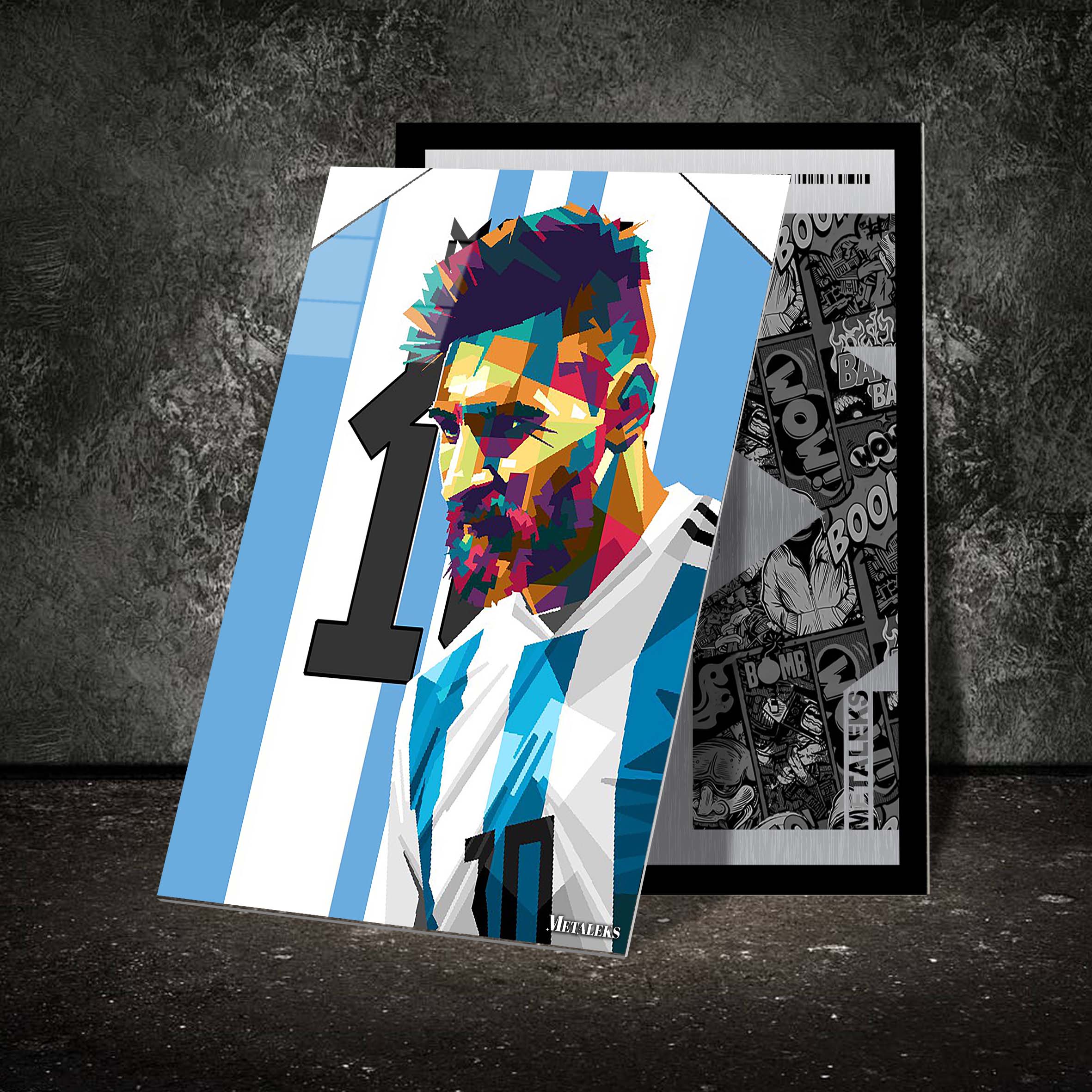 Messi The One Pop Art WPAP Style-designed by @zhian ramadhan B10