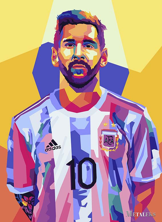 Messi Wpap Pop Art2