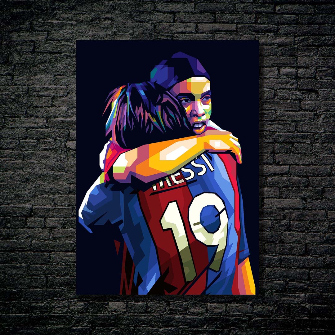 Messi and Ronaldinho-designed by @Agil Topann