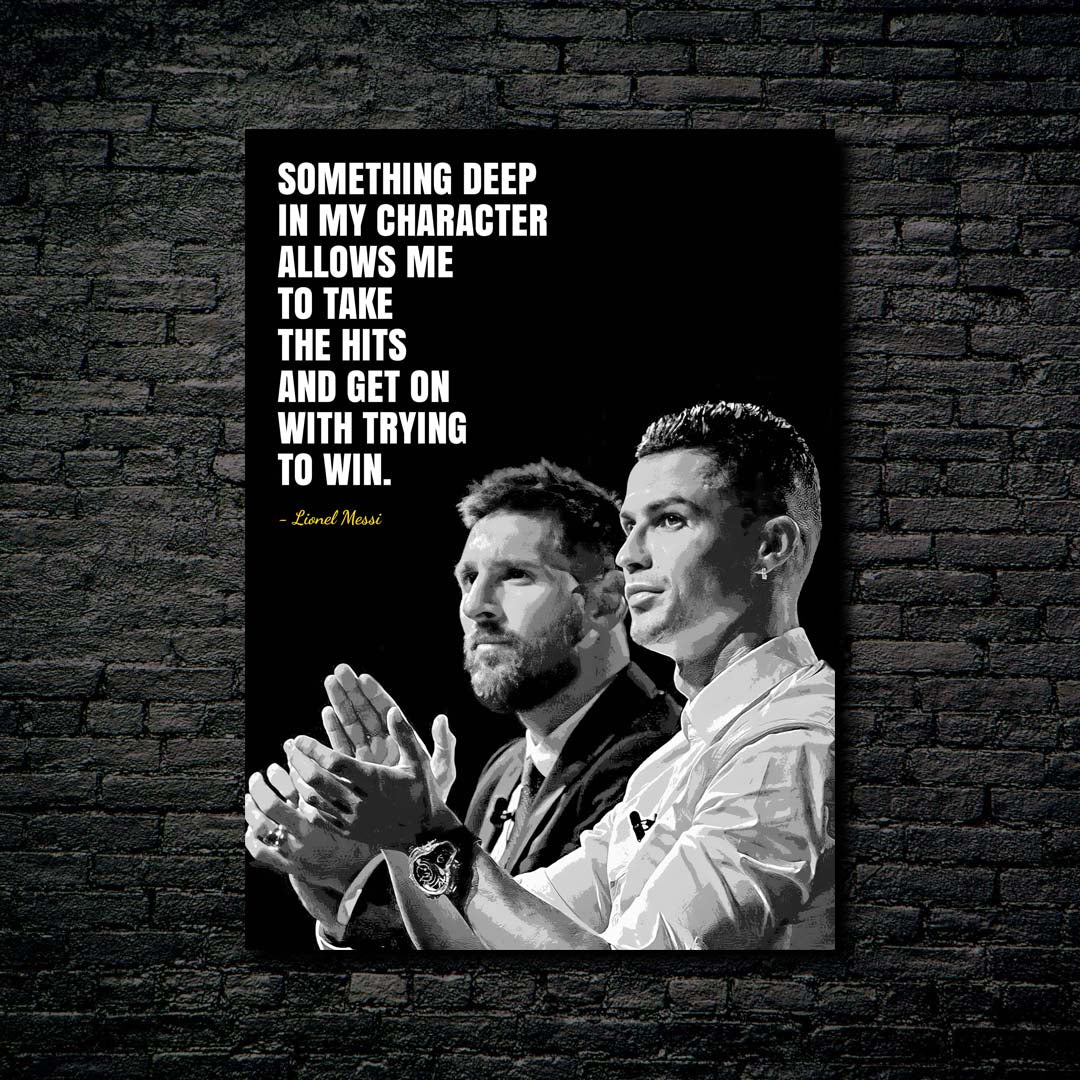 Messi and Ronaldo -designed by @Dayo Art