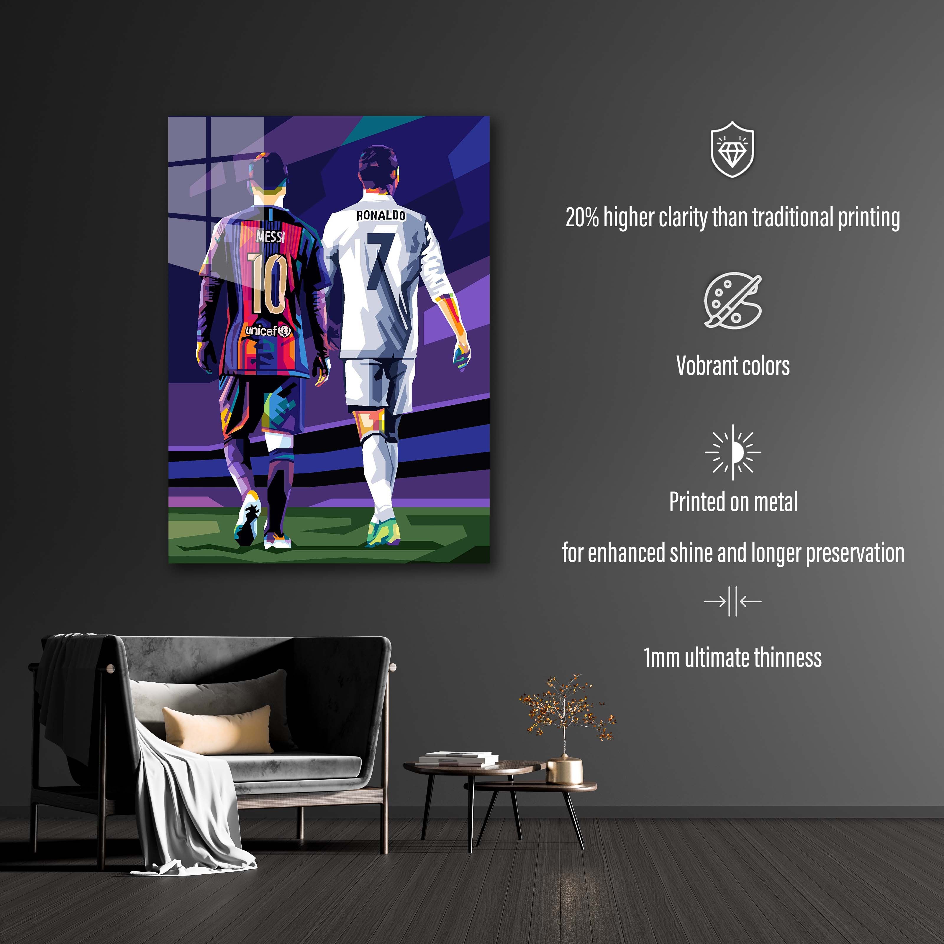 Messi and Ronaldo WPAP-designed by @Agil Topann