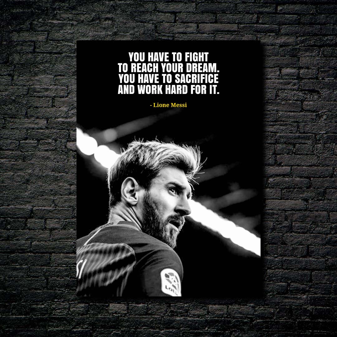 Messi quotes  -designed by @Dayo Art