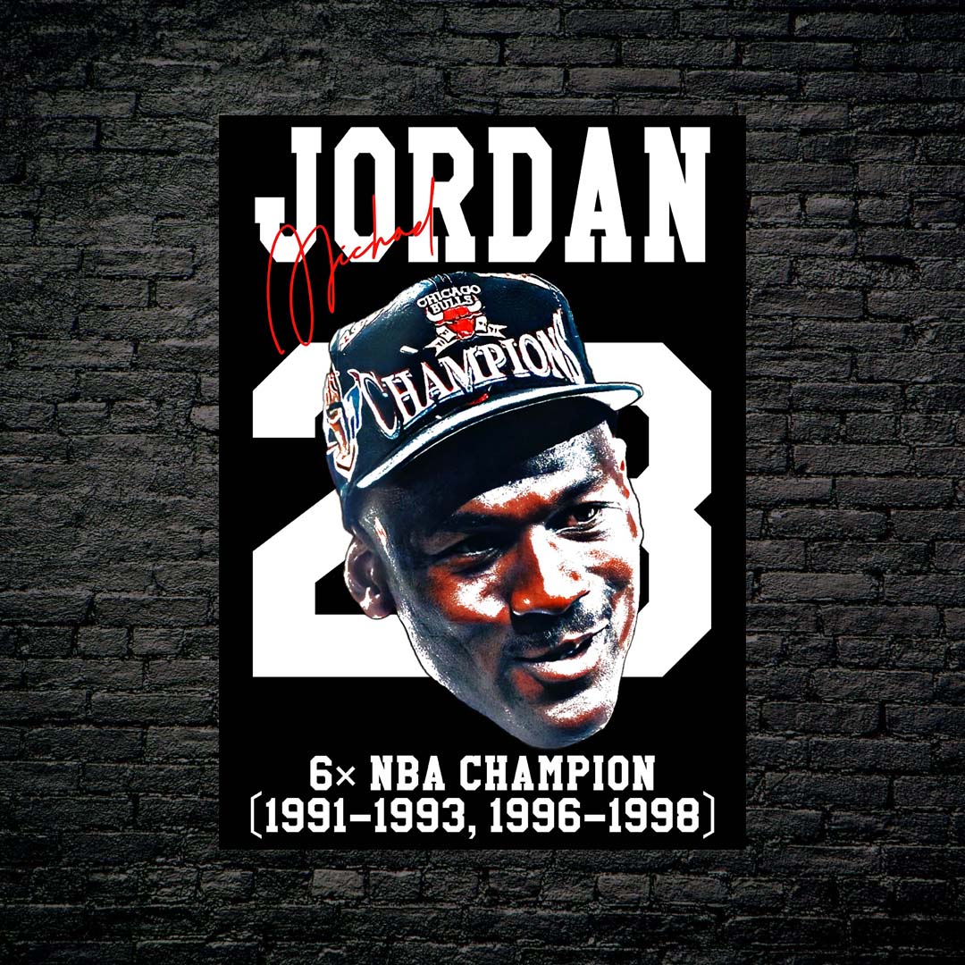 Michael Jordan 6x Champion