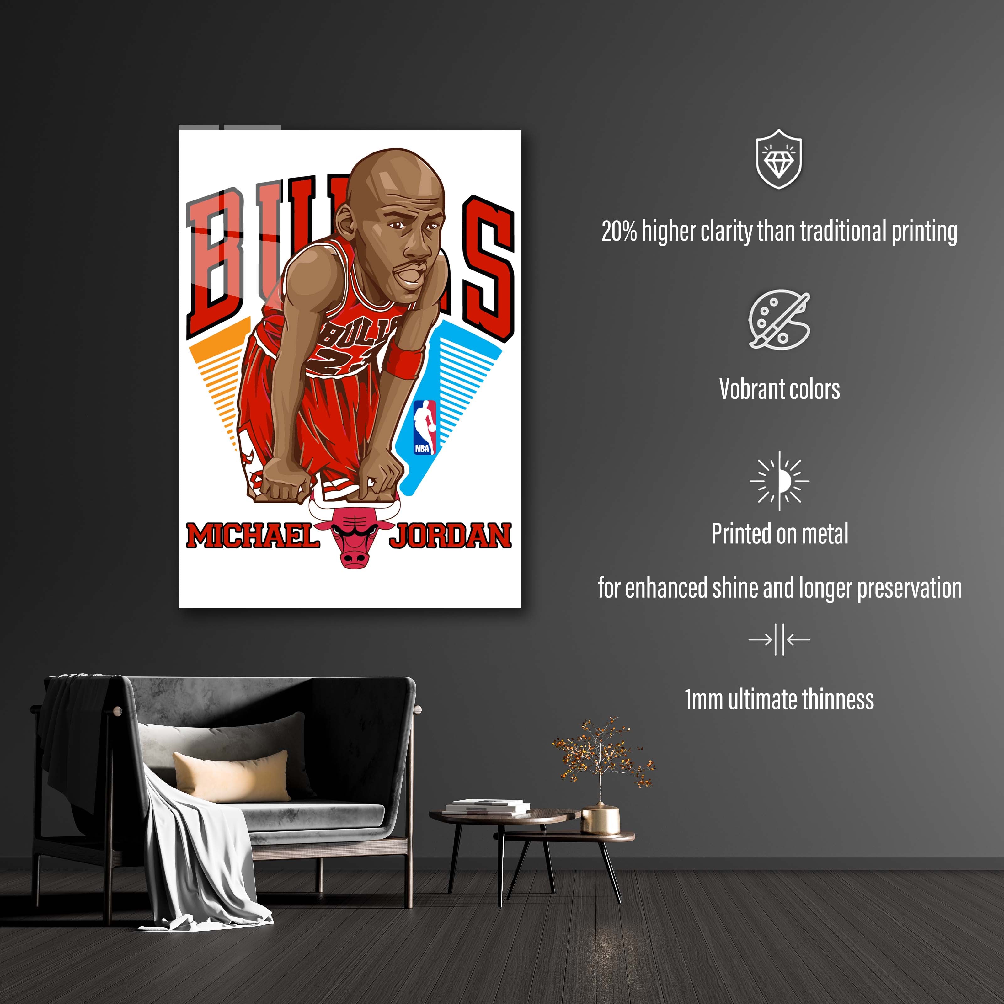 Michael Jordan Bulls-designed by @My Kido Art