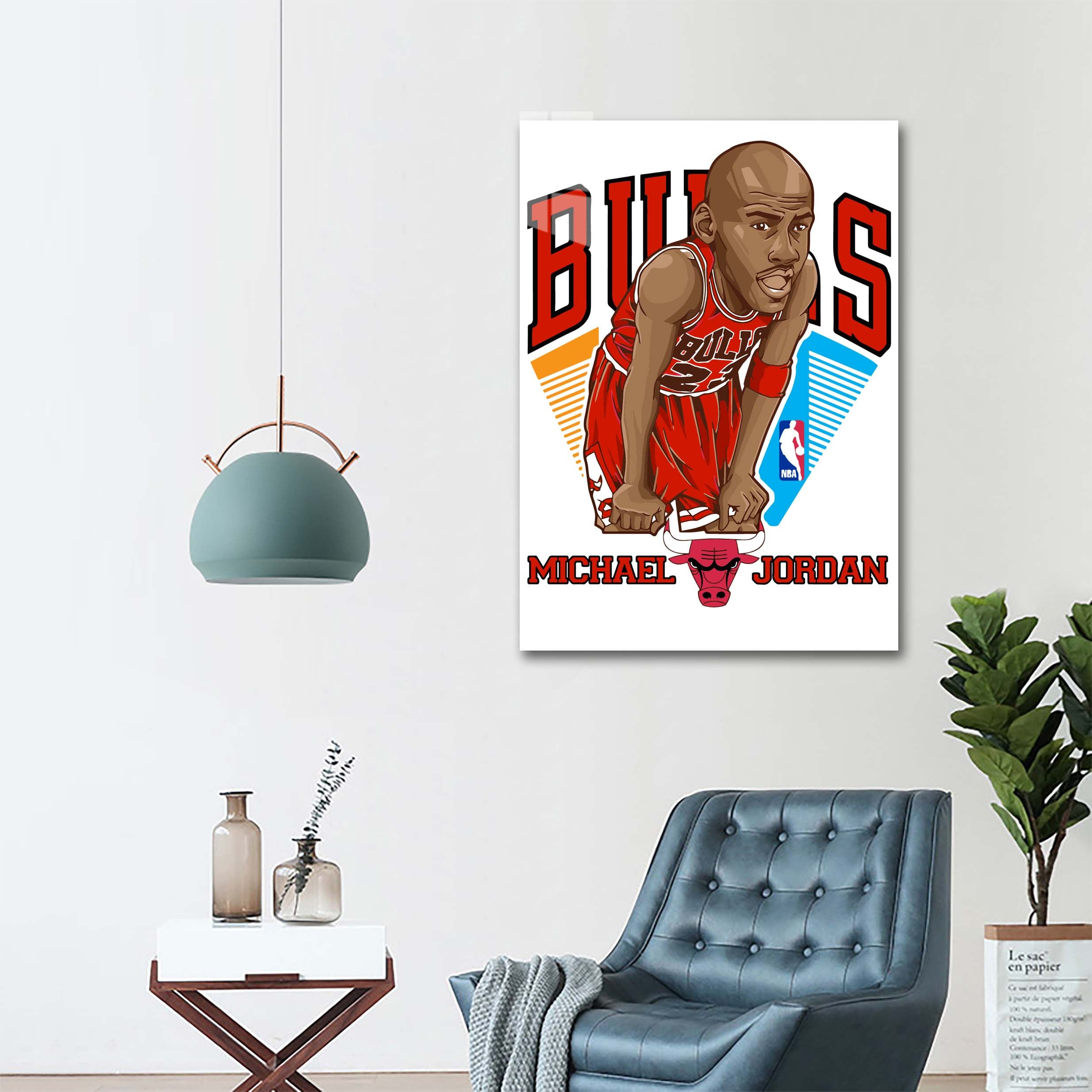 Michael Jordan Bulls-designed by @My Kido Art