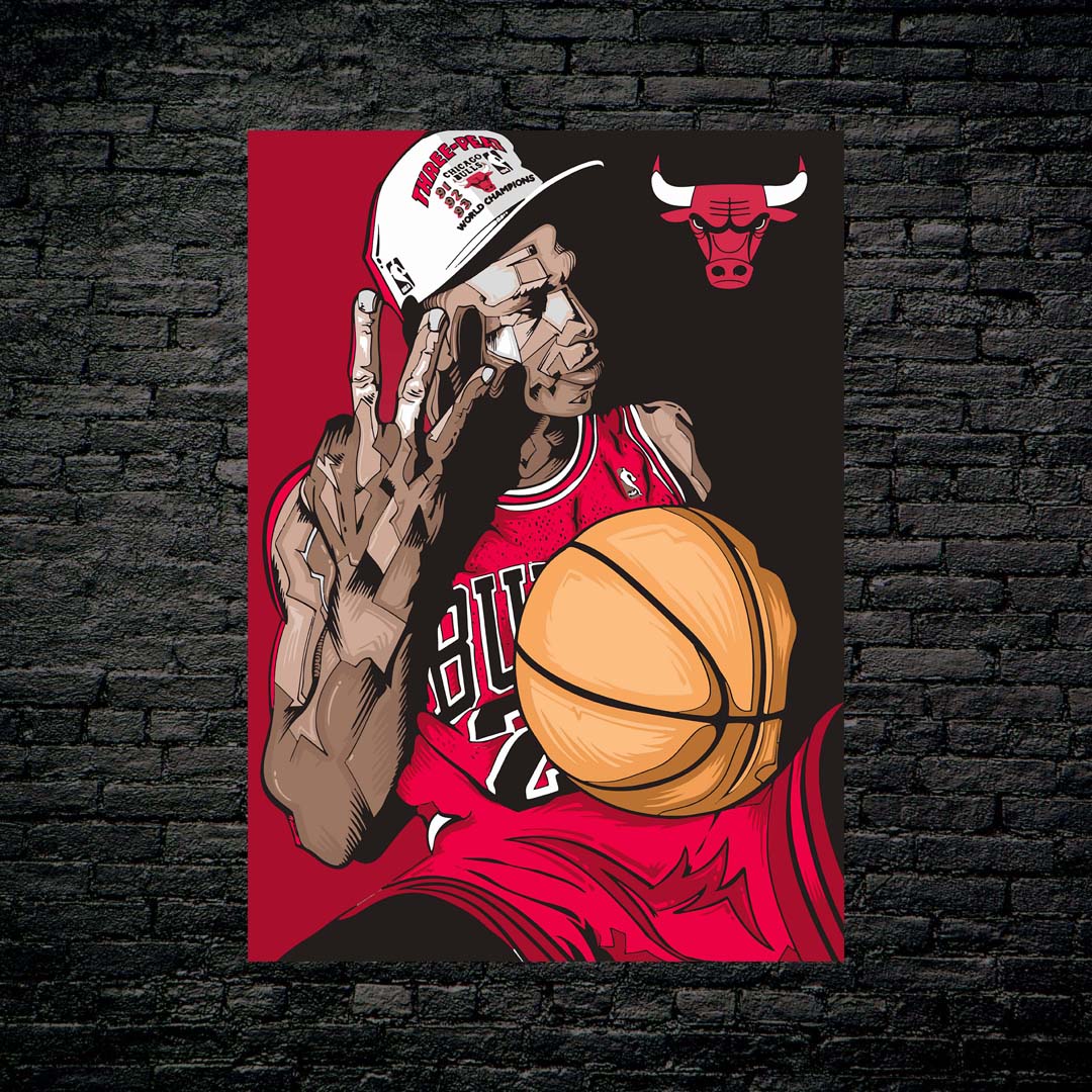 Michael Jordan Legend-Artwork by @My Kido Art