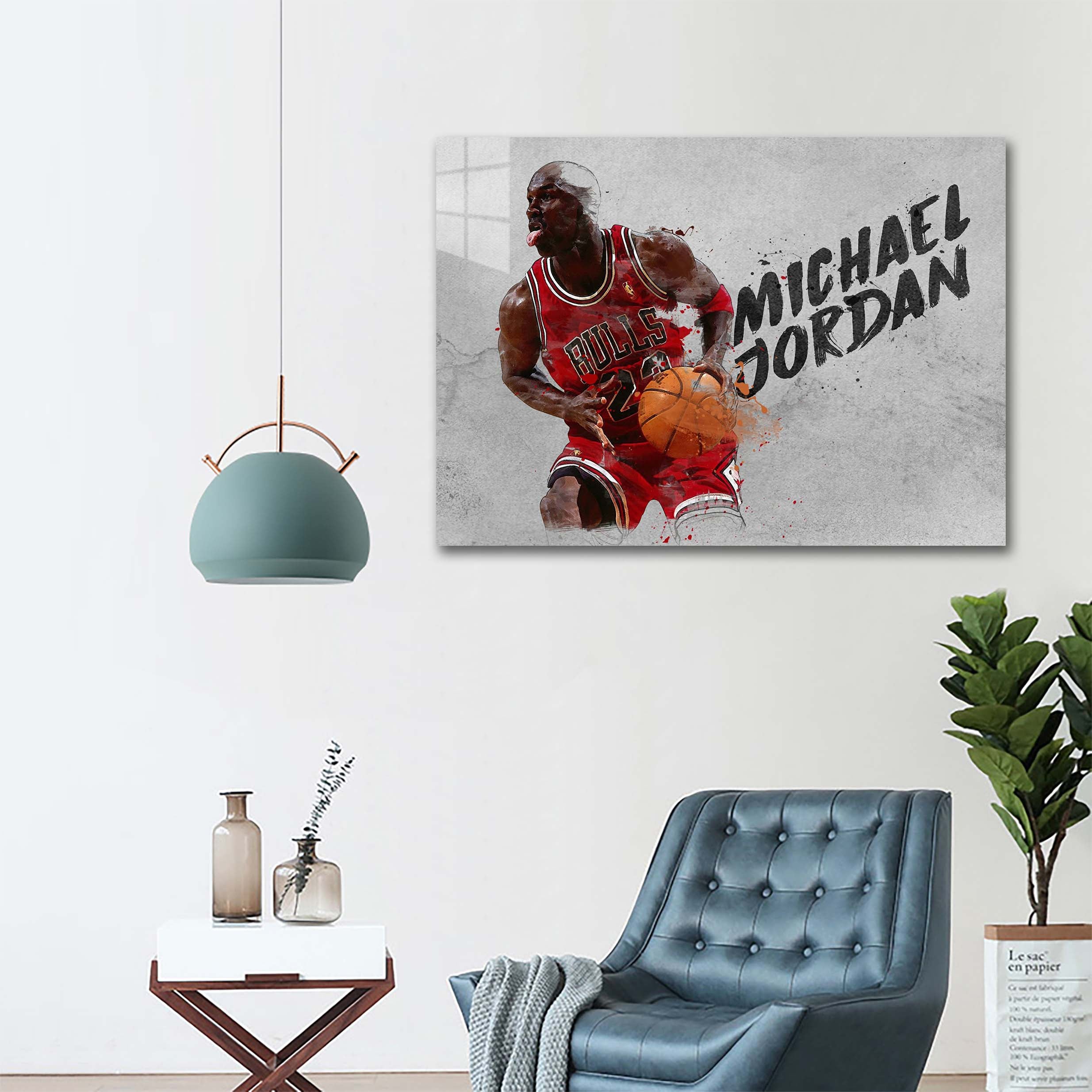 Michael Jordan Watercolor-designed by @DynCreative