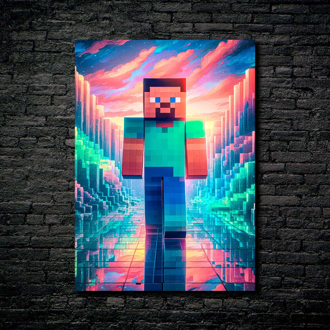 Minecraft - Steve-designed by @starart_ia