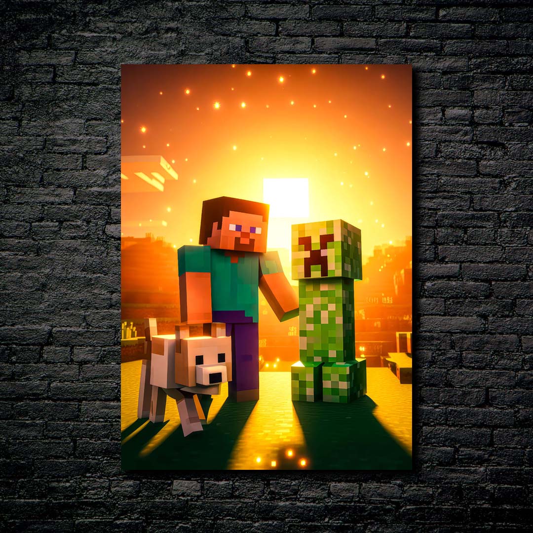 Minecraft Cover-designed by @starart_ia
