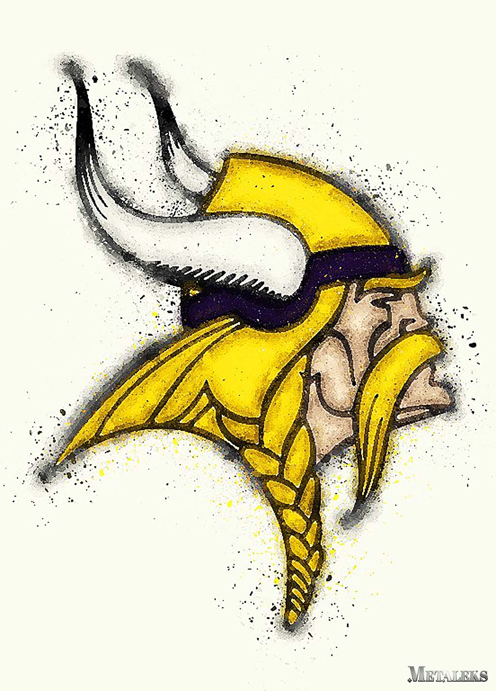 Minnesota Vikings Watercolor