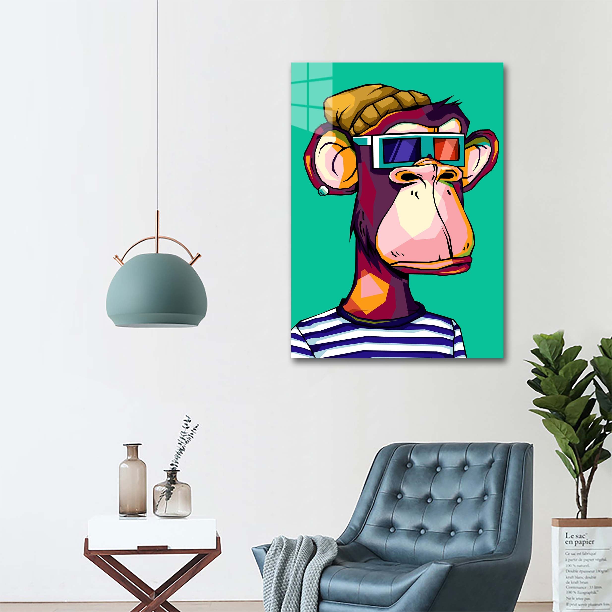 Monkey Bored Apes wpap pop art-designed by @Amirudin kosong enam