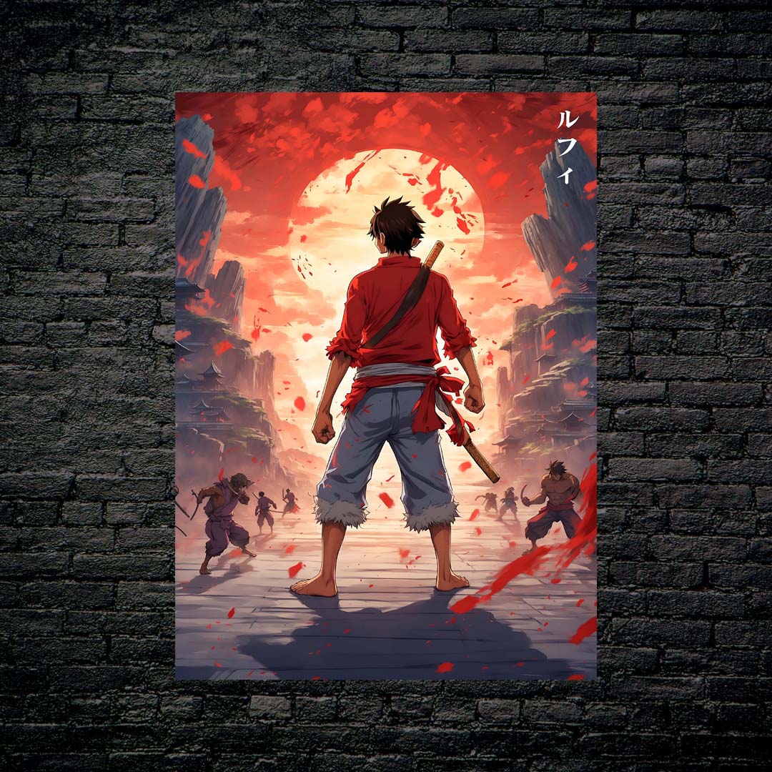 Monkey D. Luffy Fighting-designed by @Xeionus