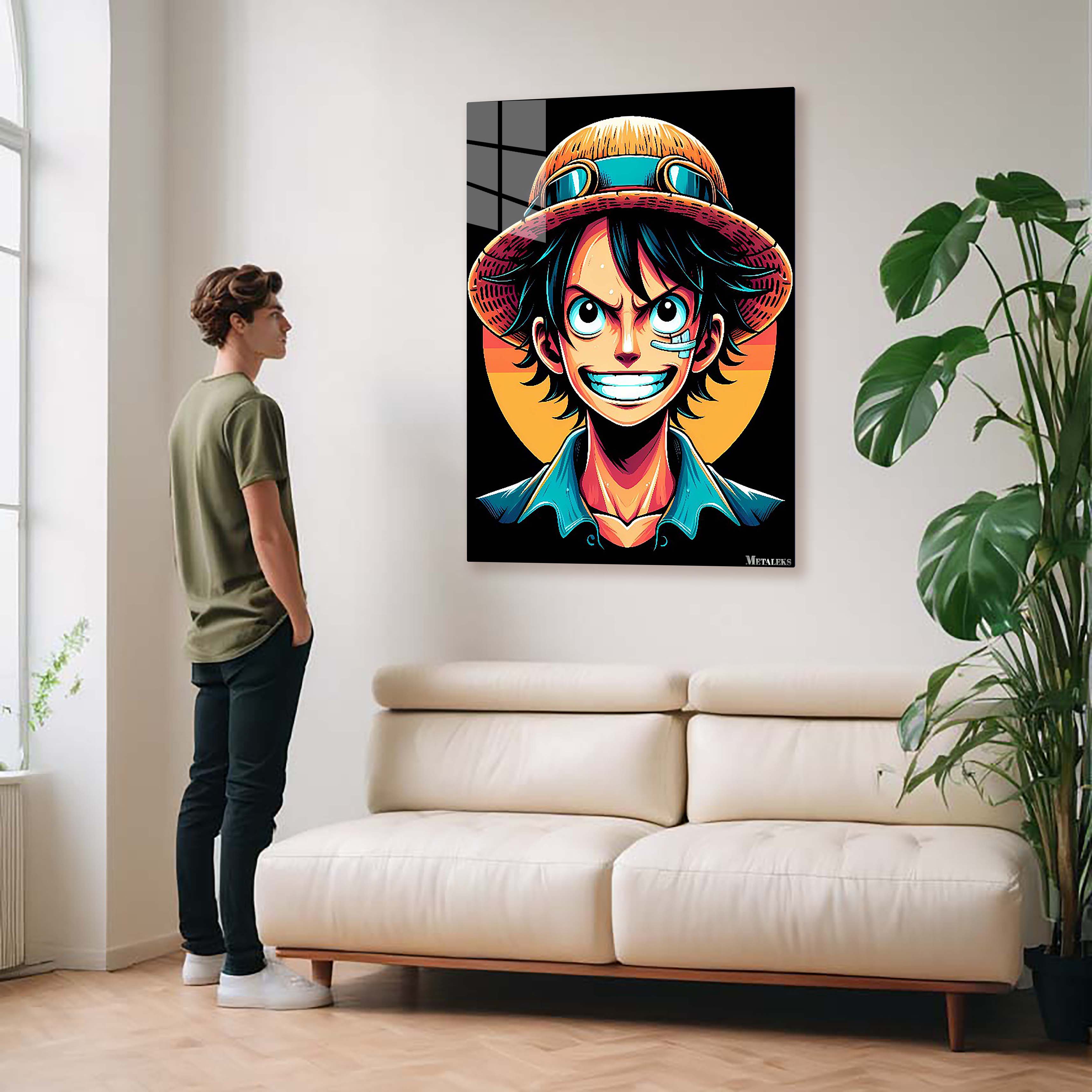 Monkey D. Luffy Smile v1-Artwork by @Lucifer Art2092