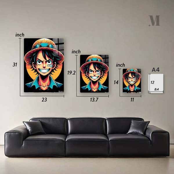 Monkey D. Luffy Smile v1-Artwork by @Lucifer Art2092