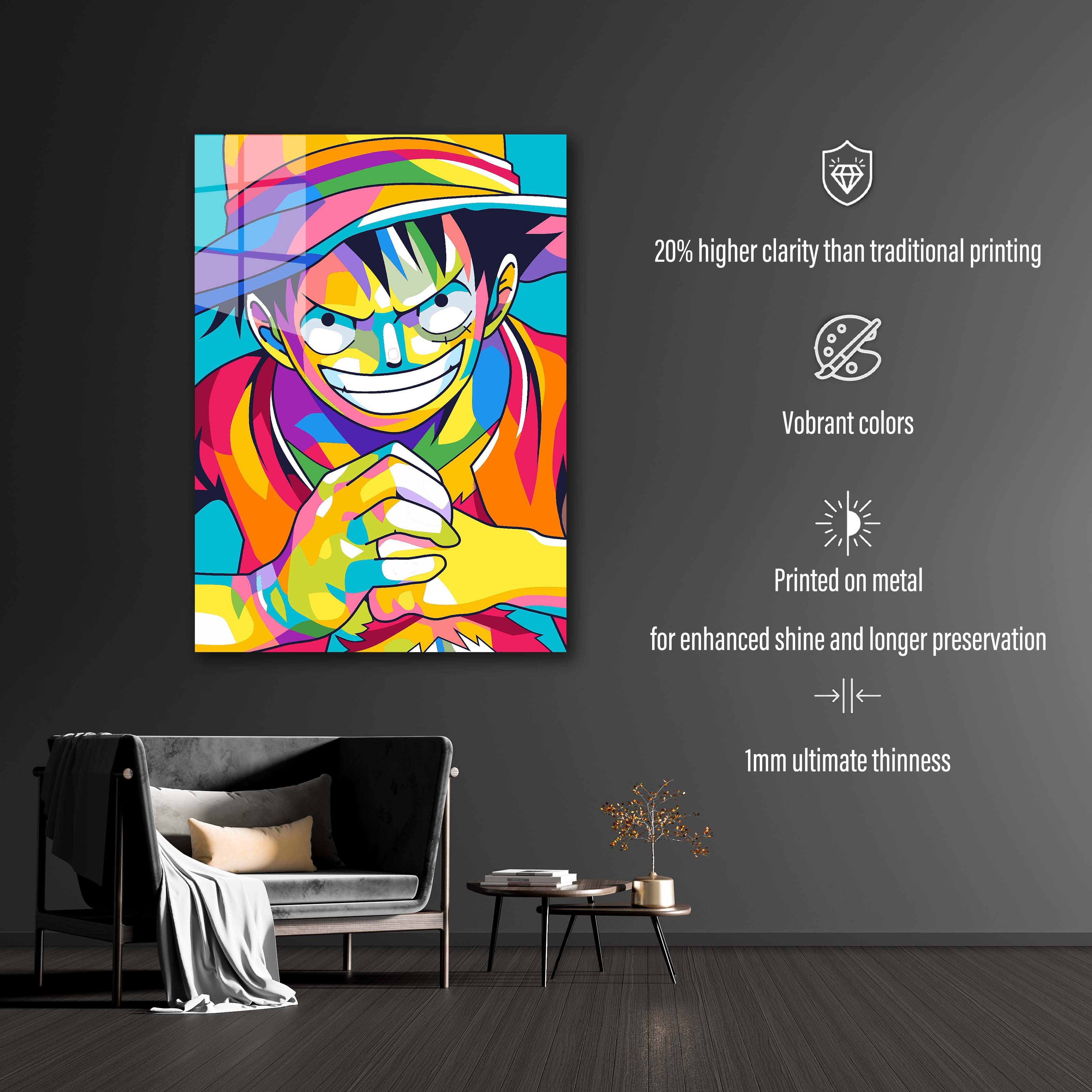 Monkey D. Luffy in WPAP Style-designed by @V Styler