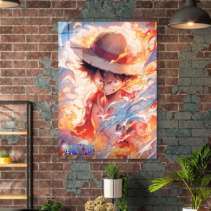 Monkey D Luffy Flame-designed by @Moqotib