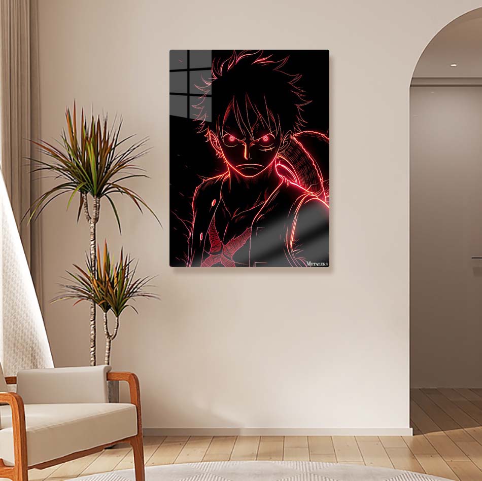 Monkey D Luffy Neon from one piece-Artwork by @Vid_M@tion