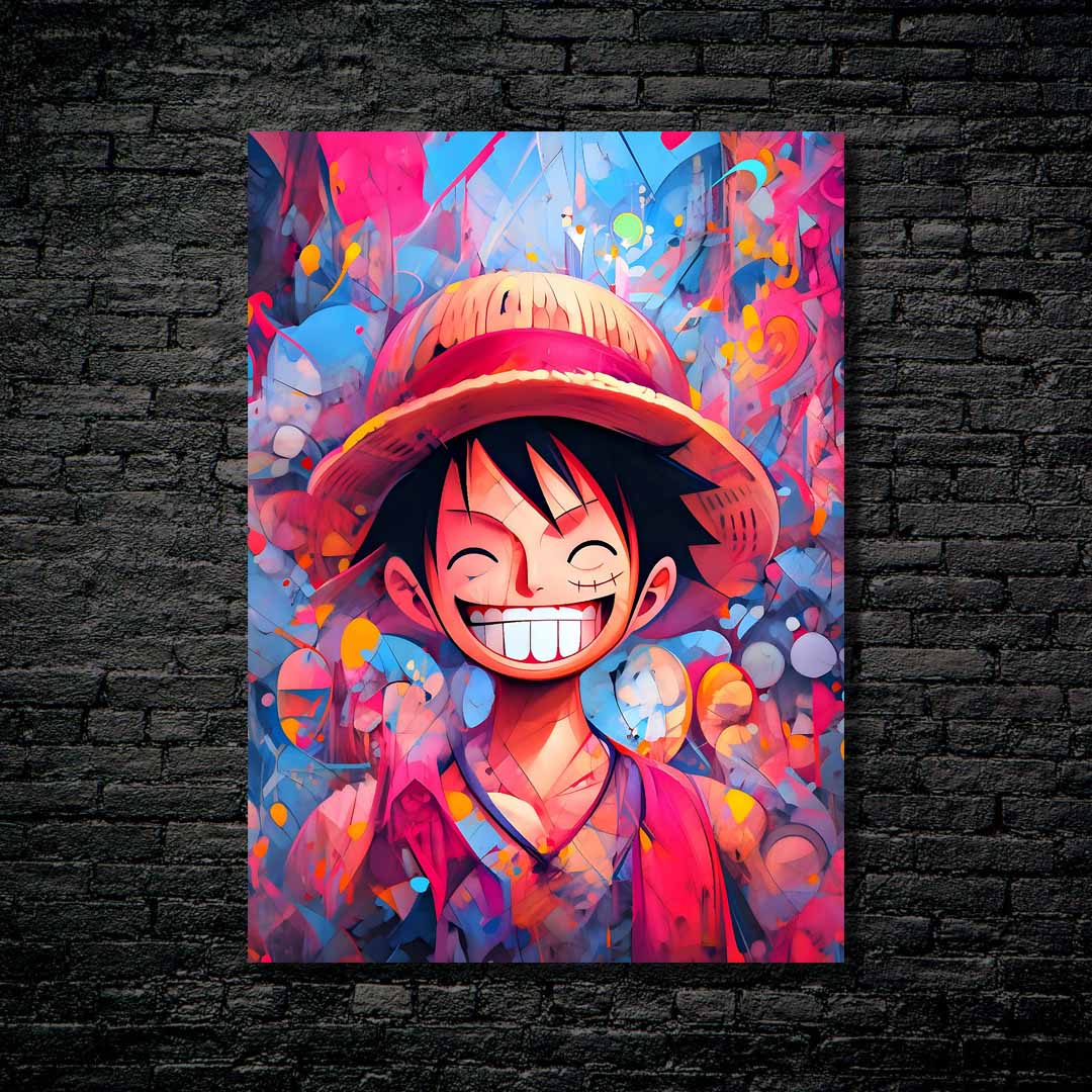Monkey D Luffy from one piece anime-designed by @Vid_M@tion