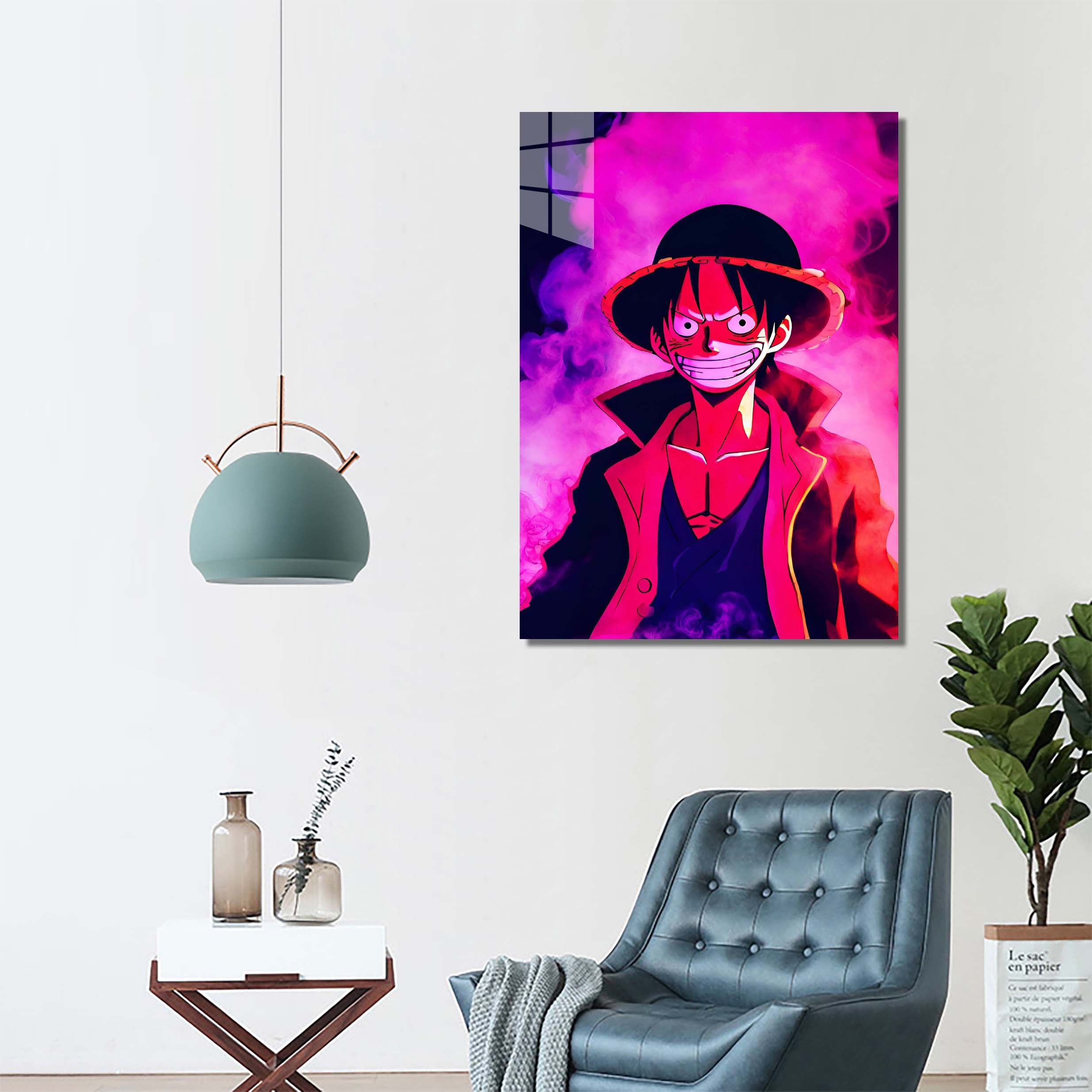 Monkey D Luffy one piece Neon-designed by @DynCreative