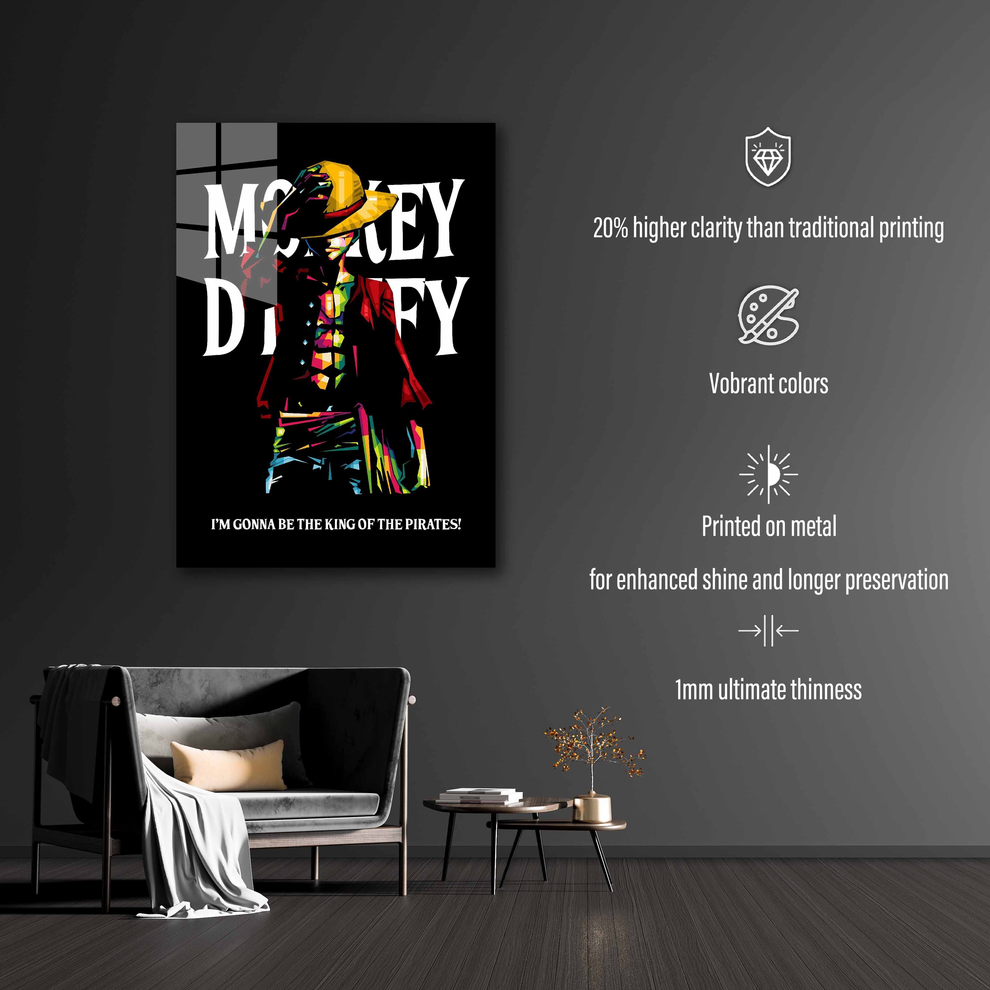 Monkey D luffy text art-designed by @Doublede Design