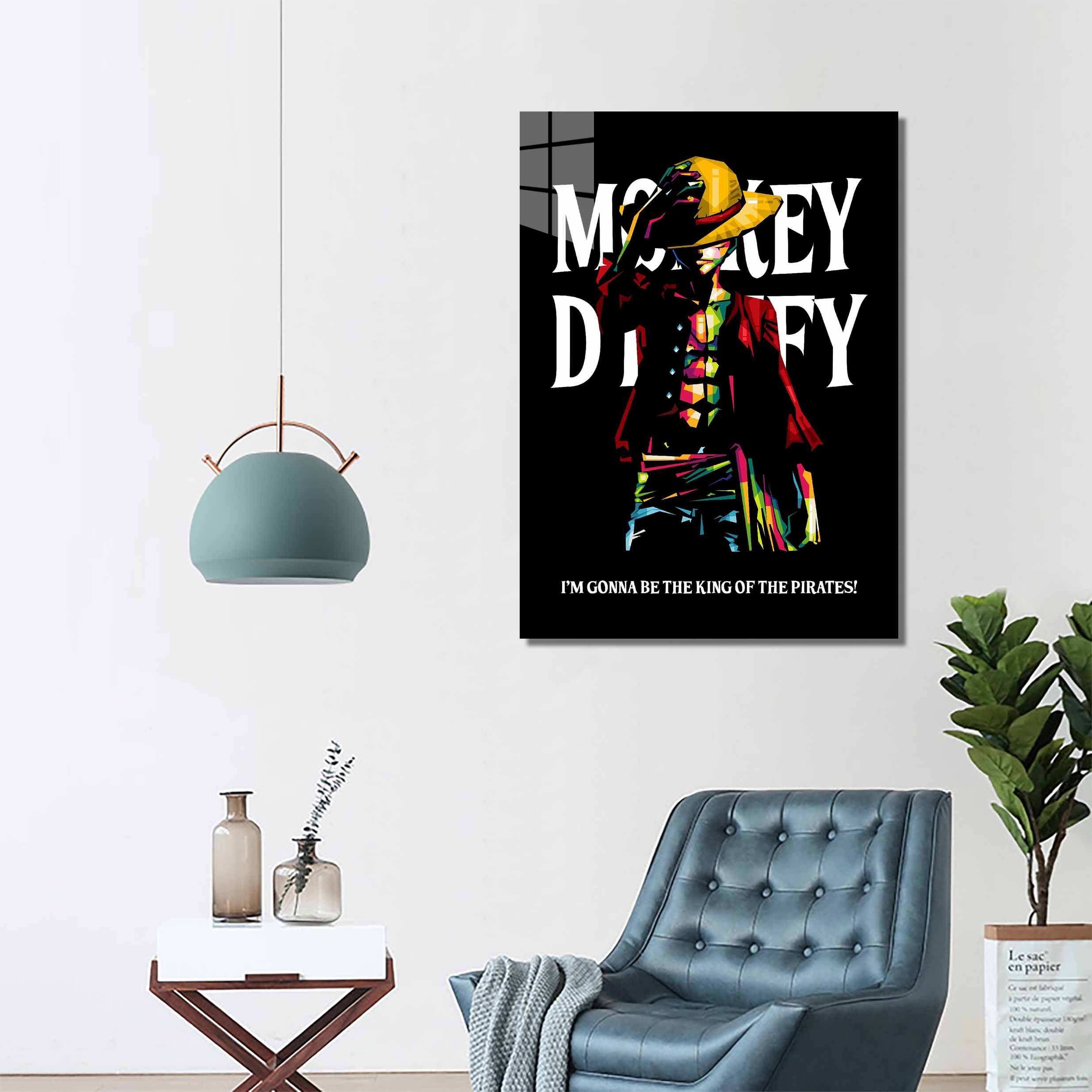 Monkey D luffy text art-designed by @Doublede Design