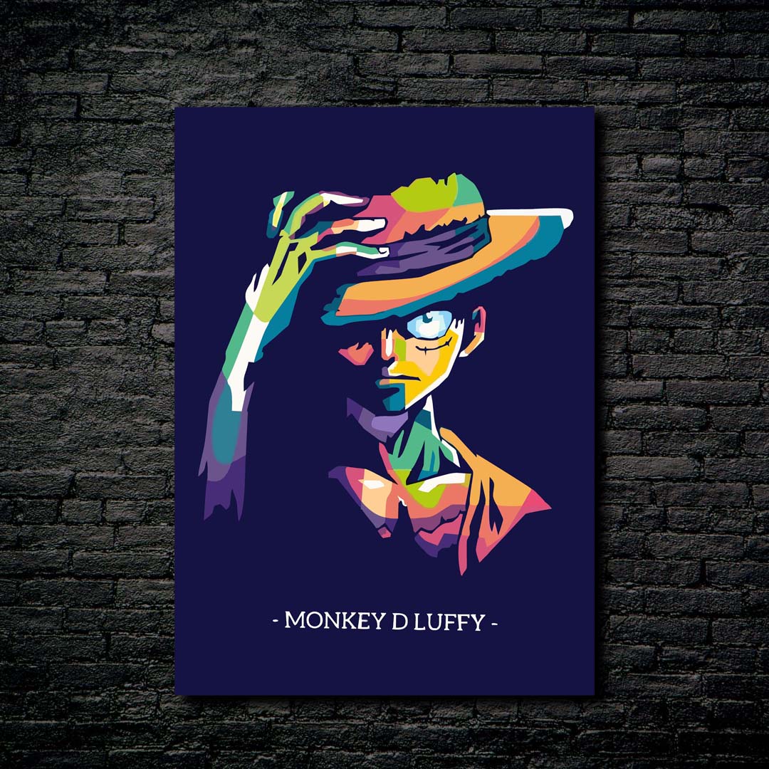 Monkey d luffy wpap-designed by @artoria._
