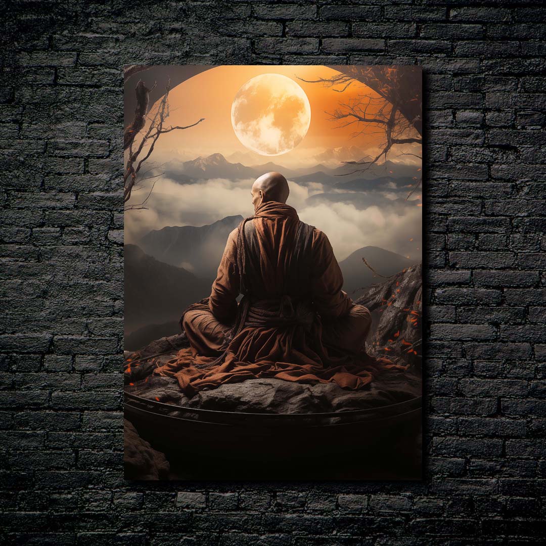 Mountain Monk Meditation 3-designed by @brightmindsconsult