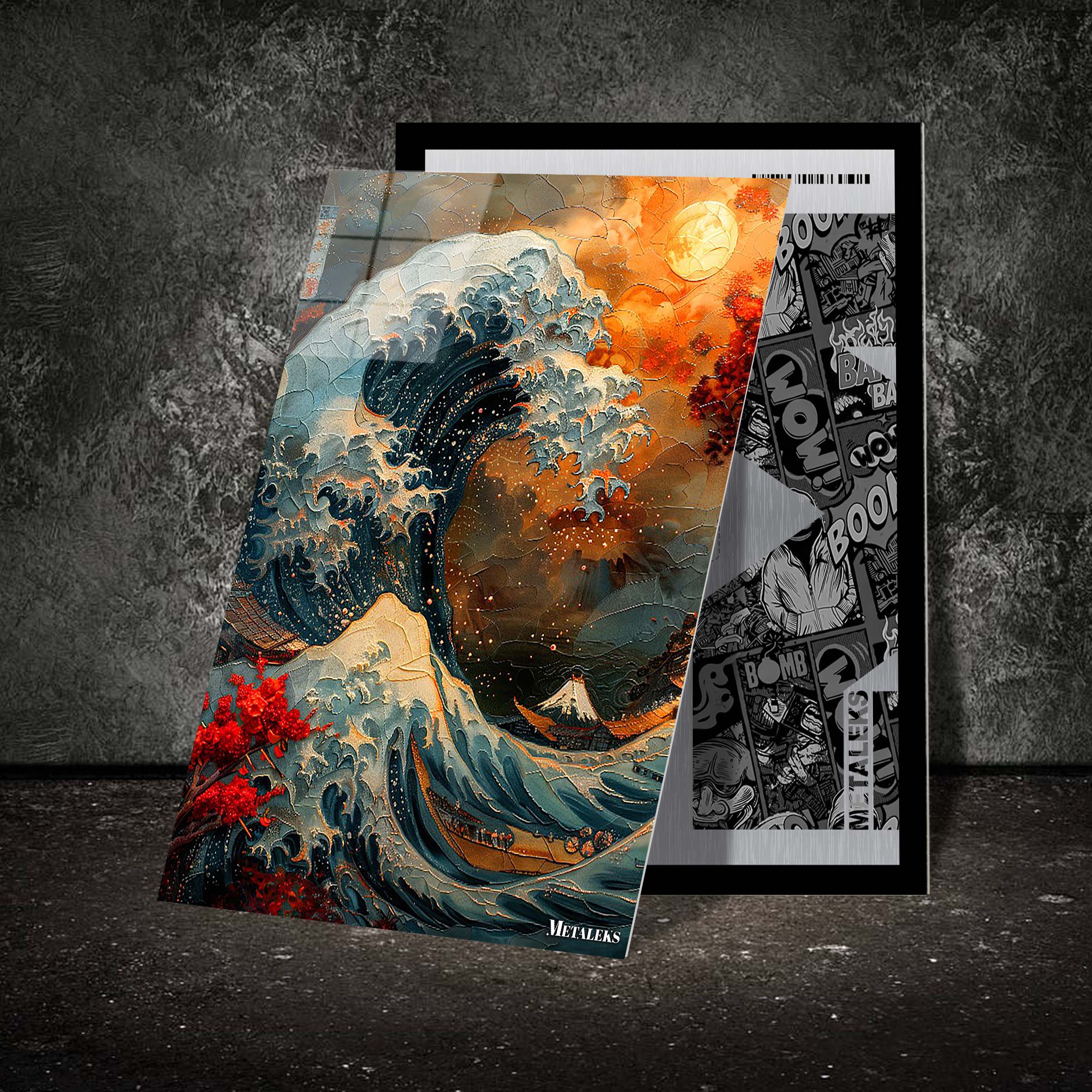 Mountains and Waves-designed by @Beat Art