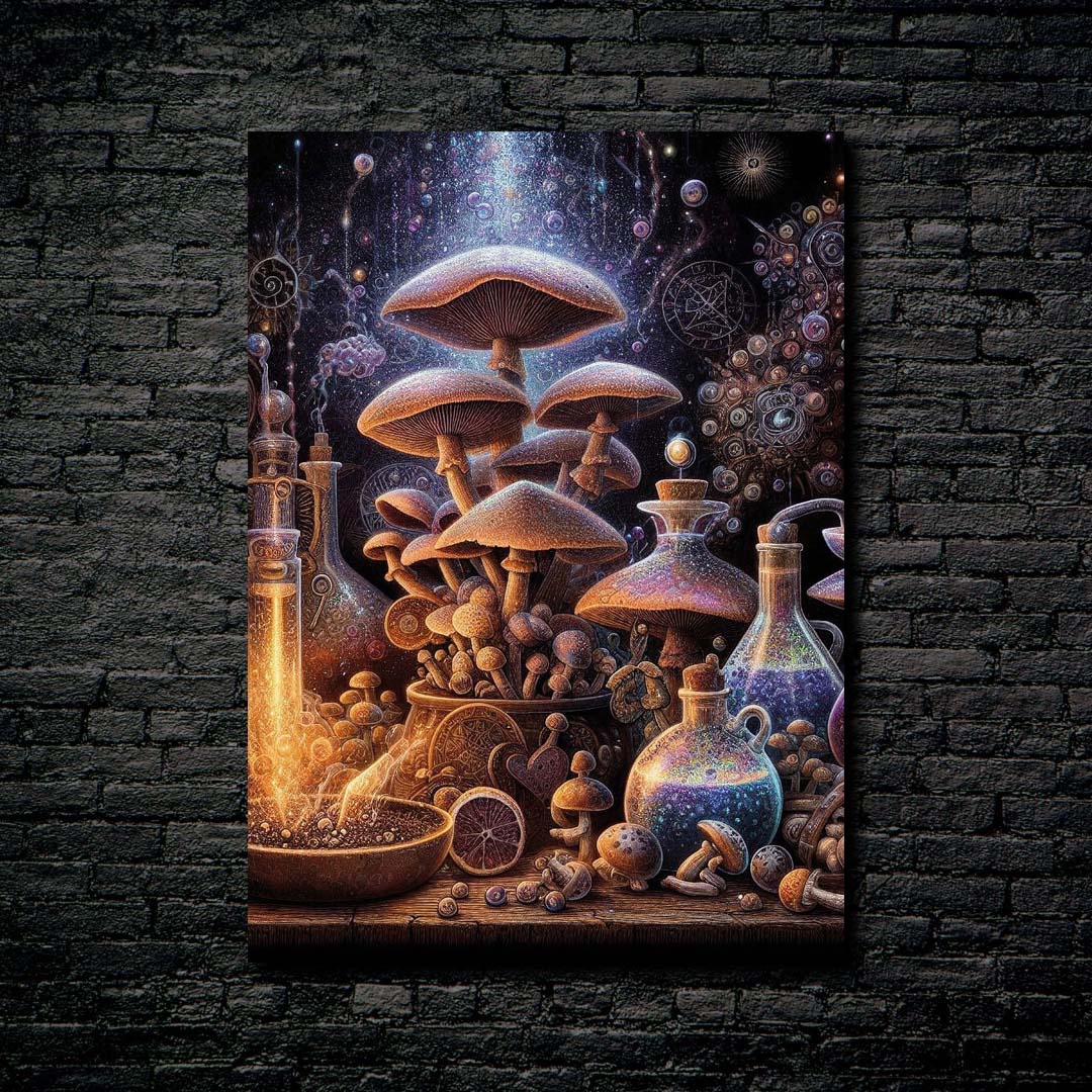 Mushrooms Alchemy-designed by @Krizeggers