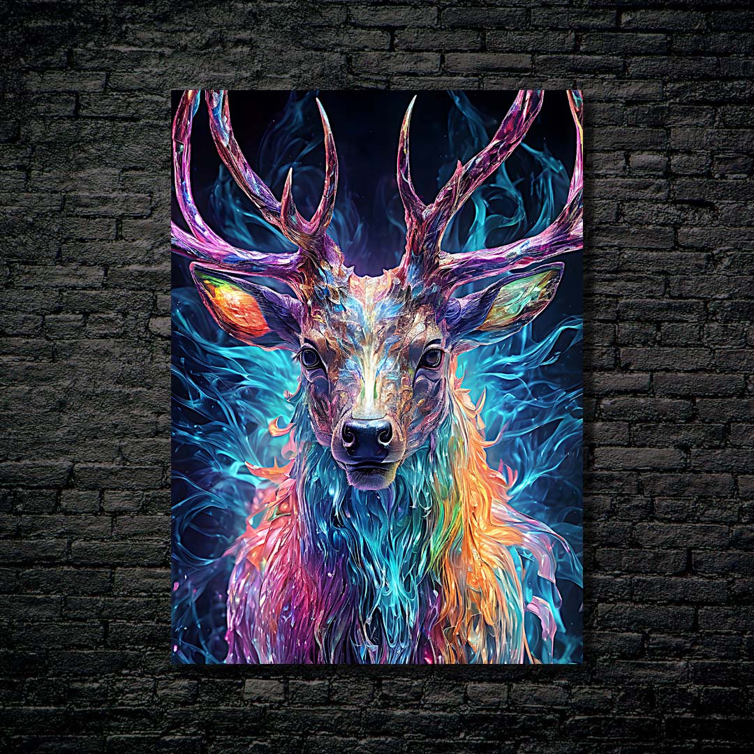 Mystic Animals Deer-Artwork by @Hamka Risha