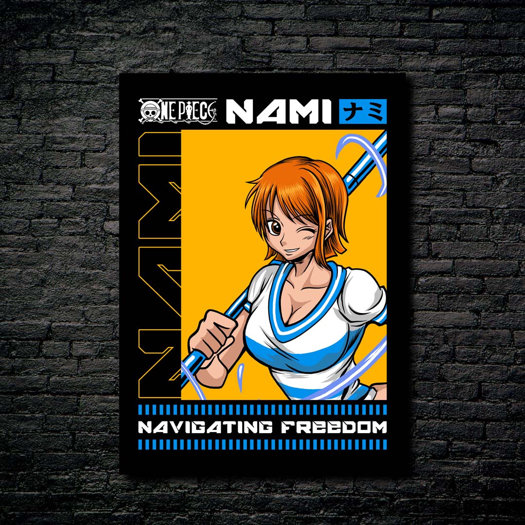 Nami One Piece Anime-designed by @adamkhabibi