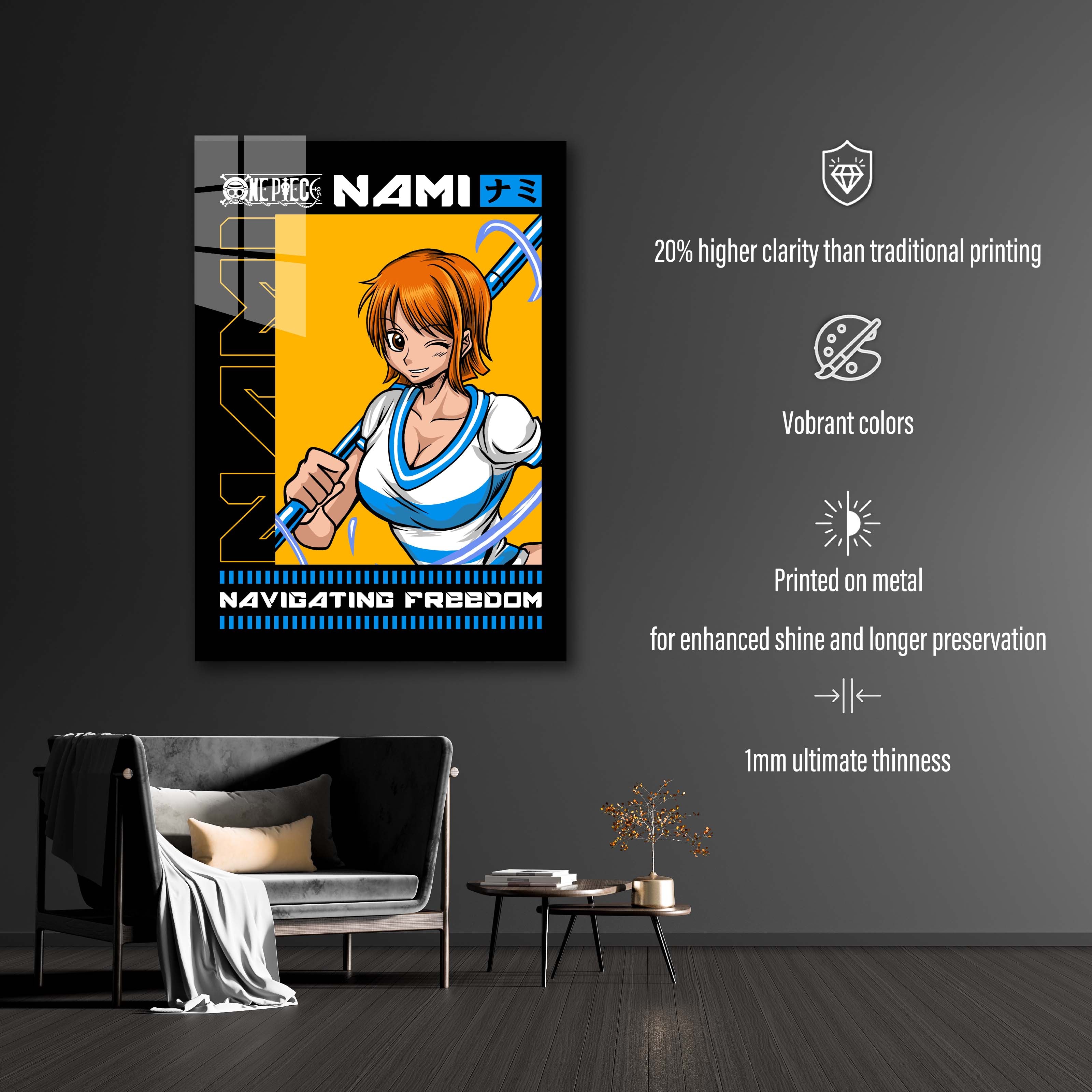 Nami One Piece Anime-designed by @adamkhabibi