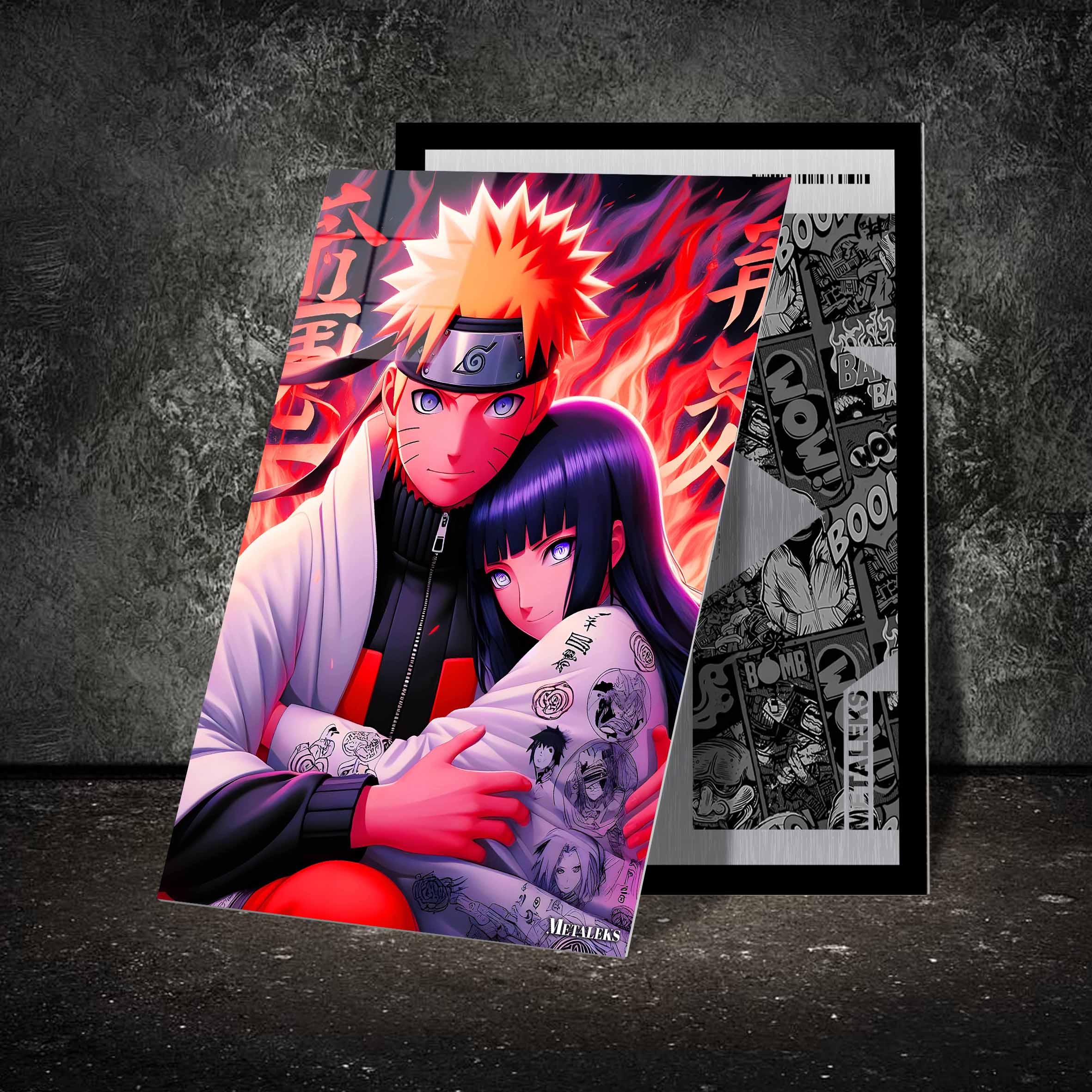 Naruhina Naruto and Hinata-designed by @Genio Art