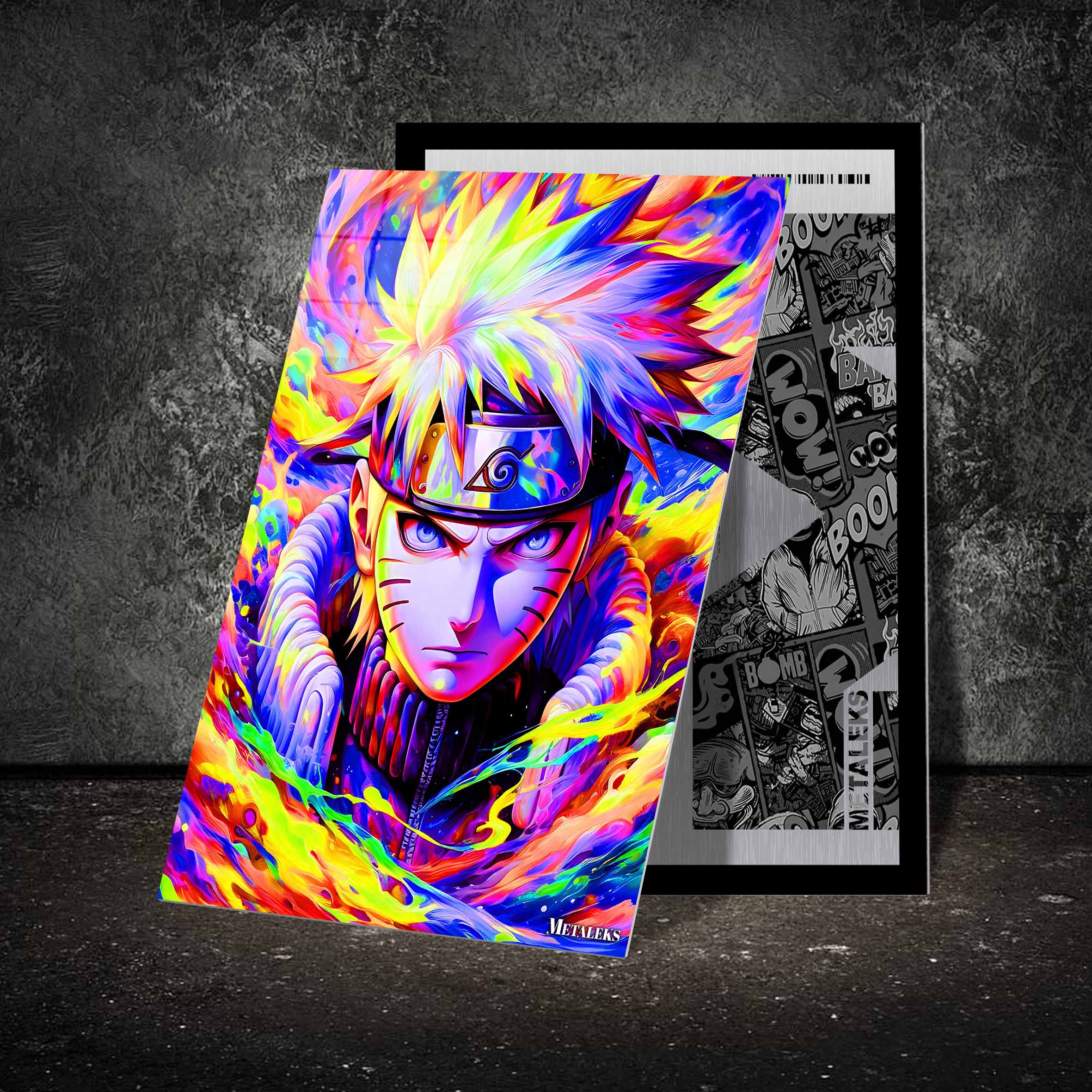 Naruto Rainbow Color Art 2-designed by @Genio Art