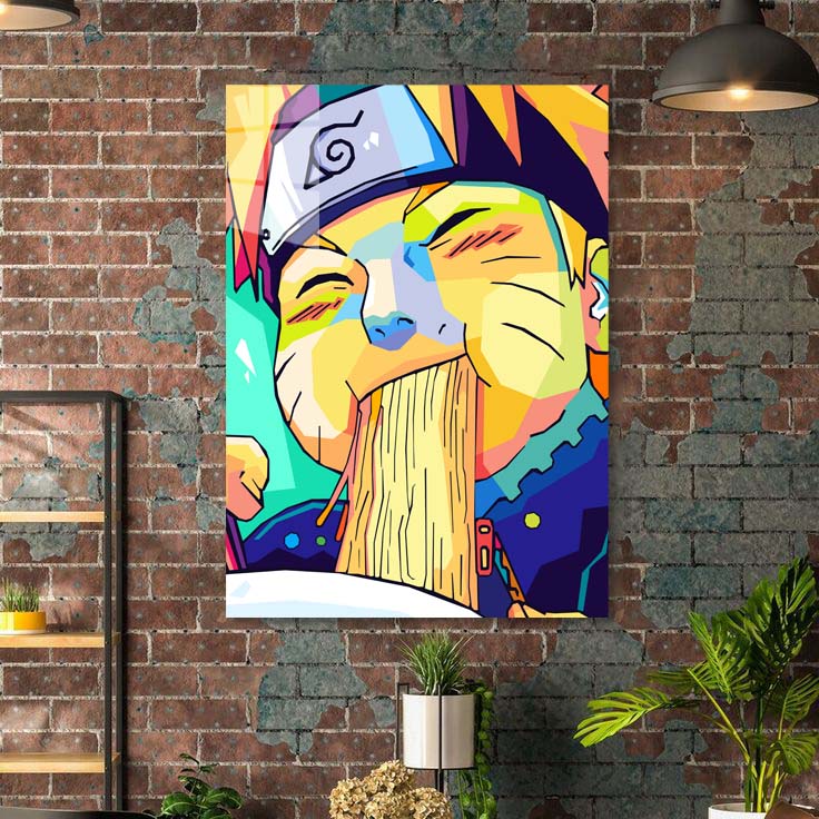 Naruto Ramen Eat Wpap Pop Art-Artwork by @Siksisart