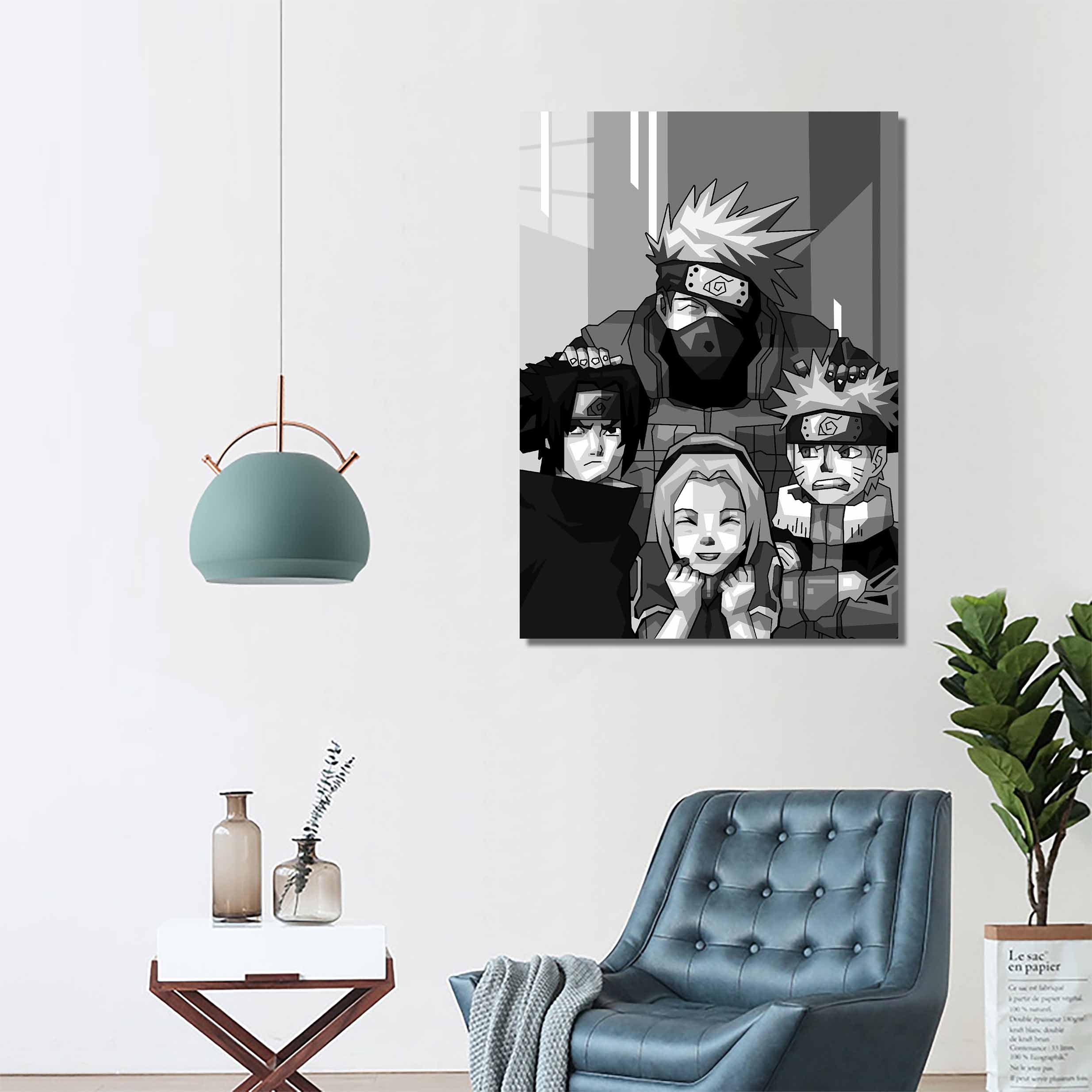 Naruto Team 7 Grayscale-designed by @Doublede Design