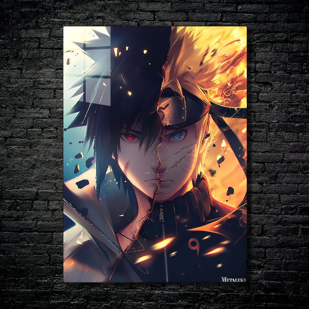Naruto sasuke bonding-Artwork by @Vid_M@tion