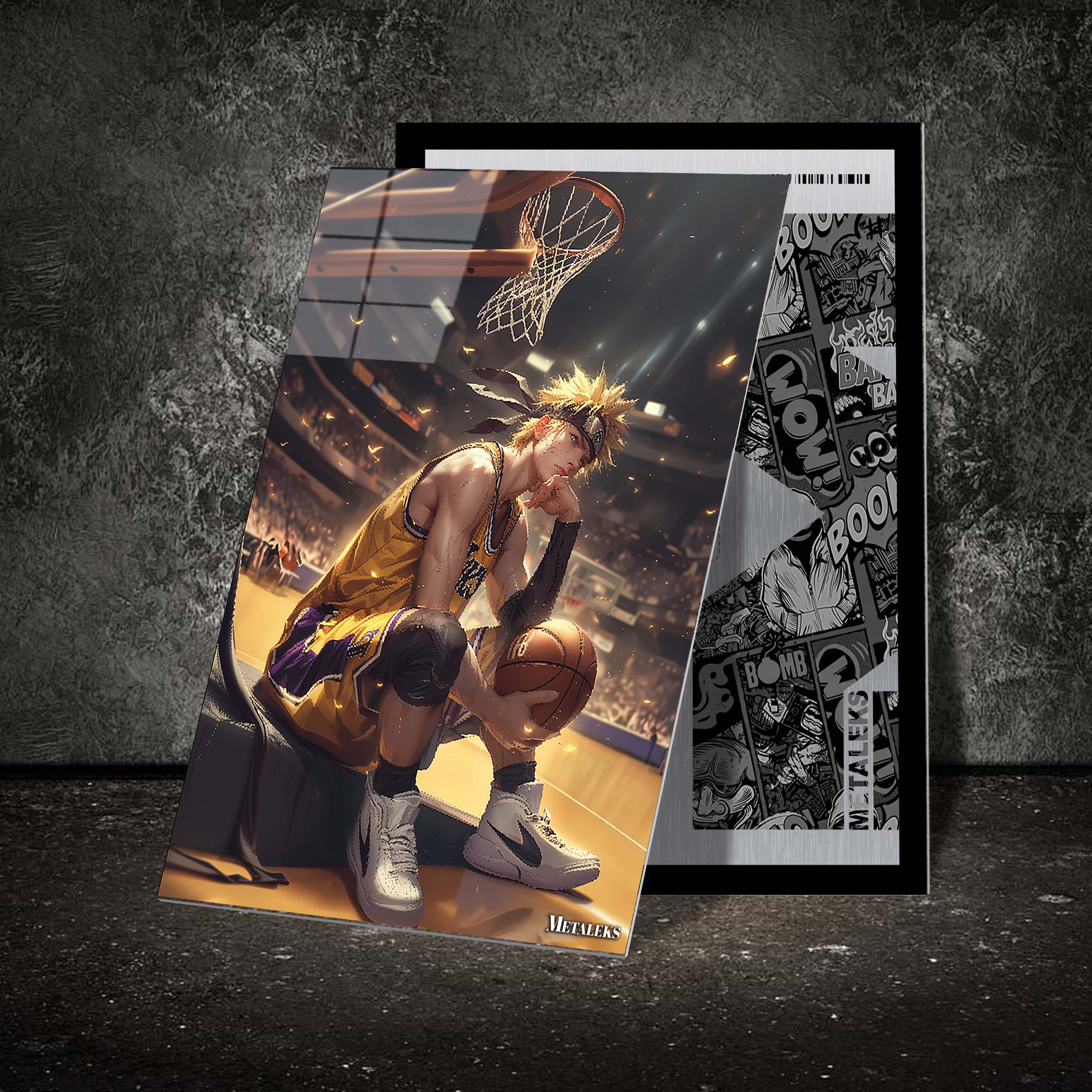Naruto uzumaki playing basketball-designed by @Vid_M@tion