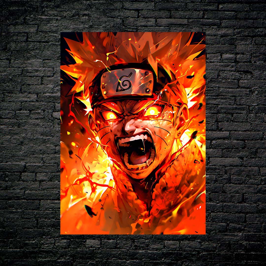 Naruto uzumaki rage-designed by @Blinkburst