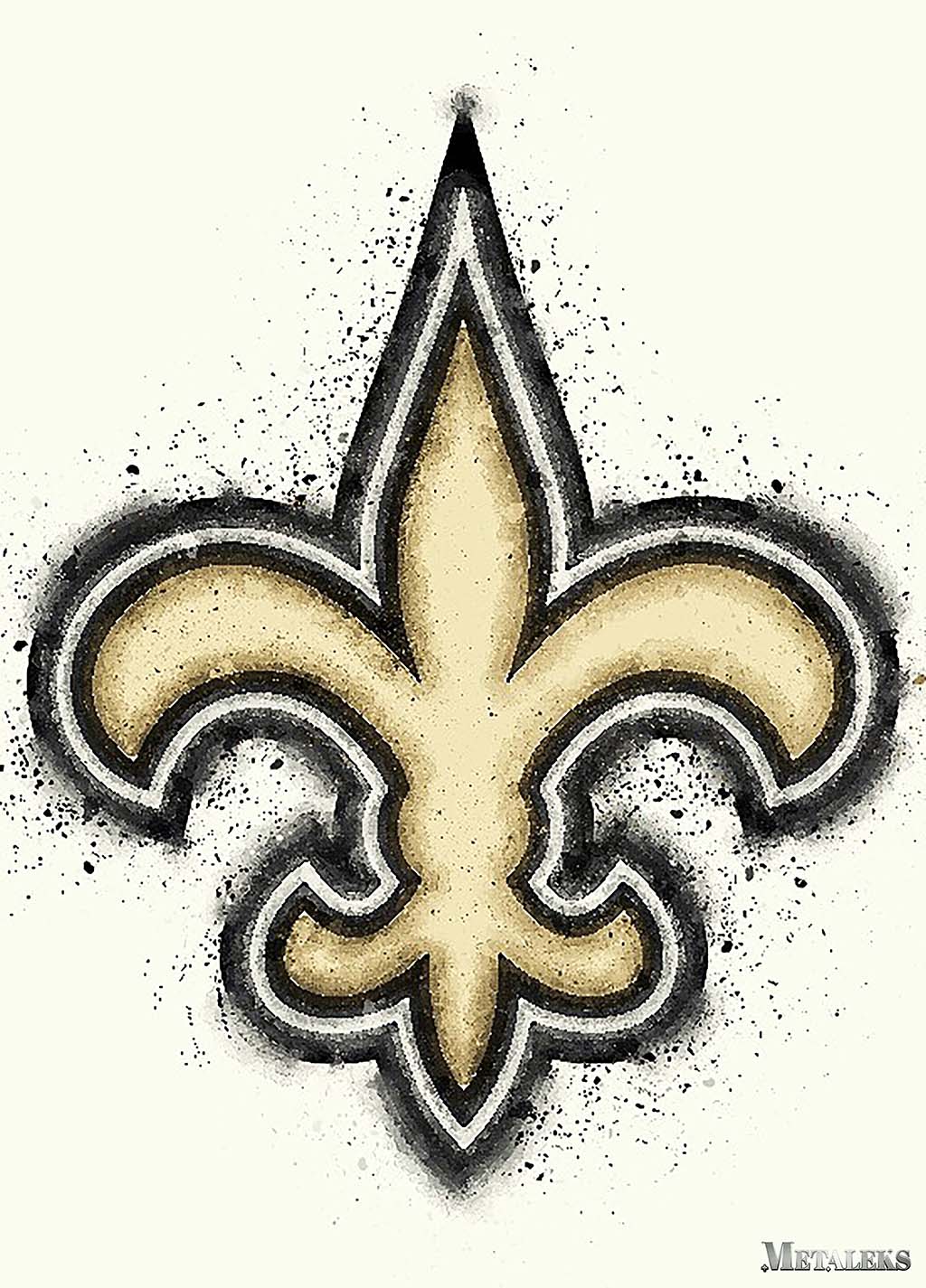 New Orleans Saints Watercolor