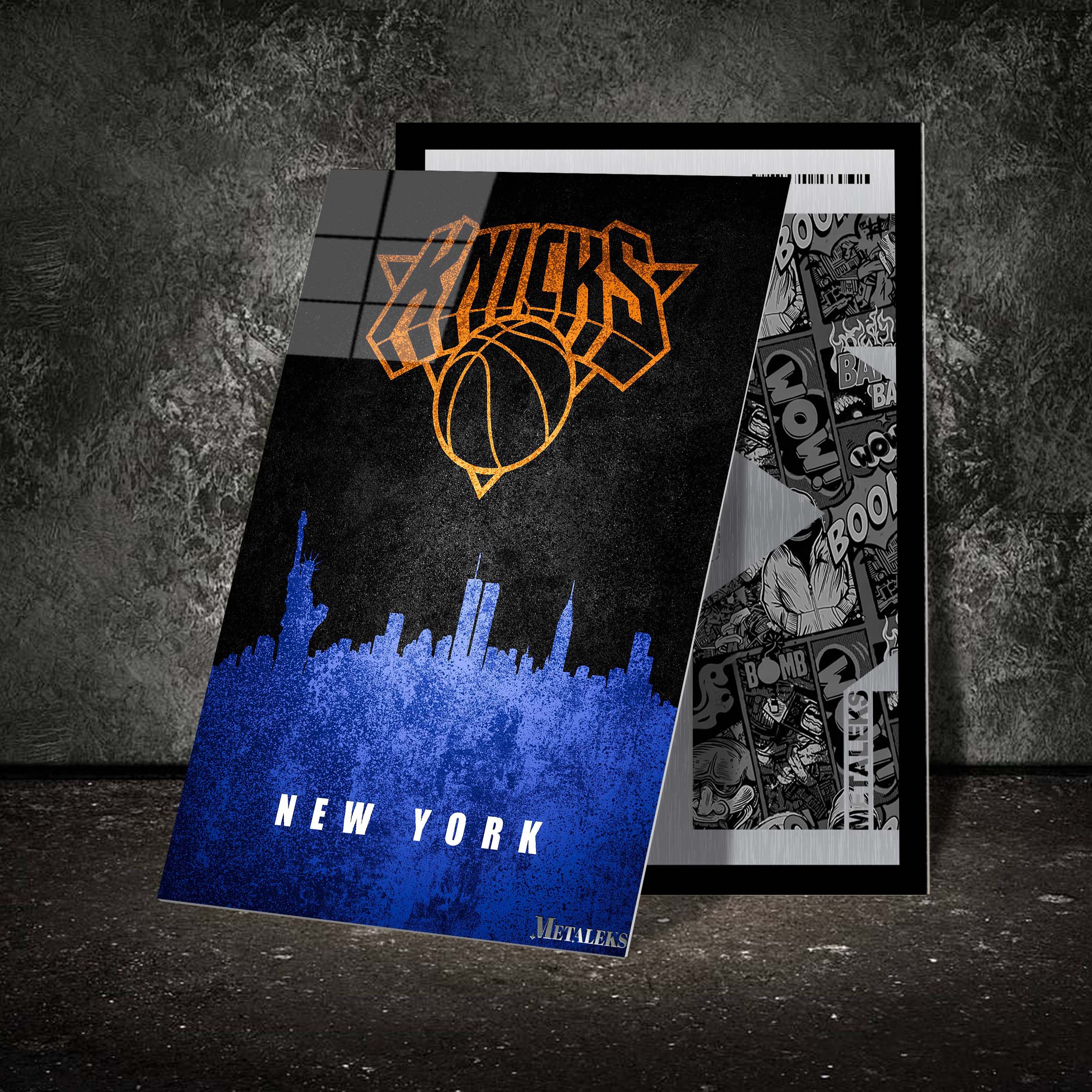 New York Knicks Manhattan New York State Map-designed by @Hoang Van Thuan