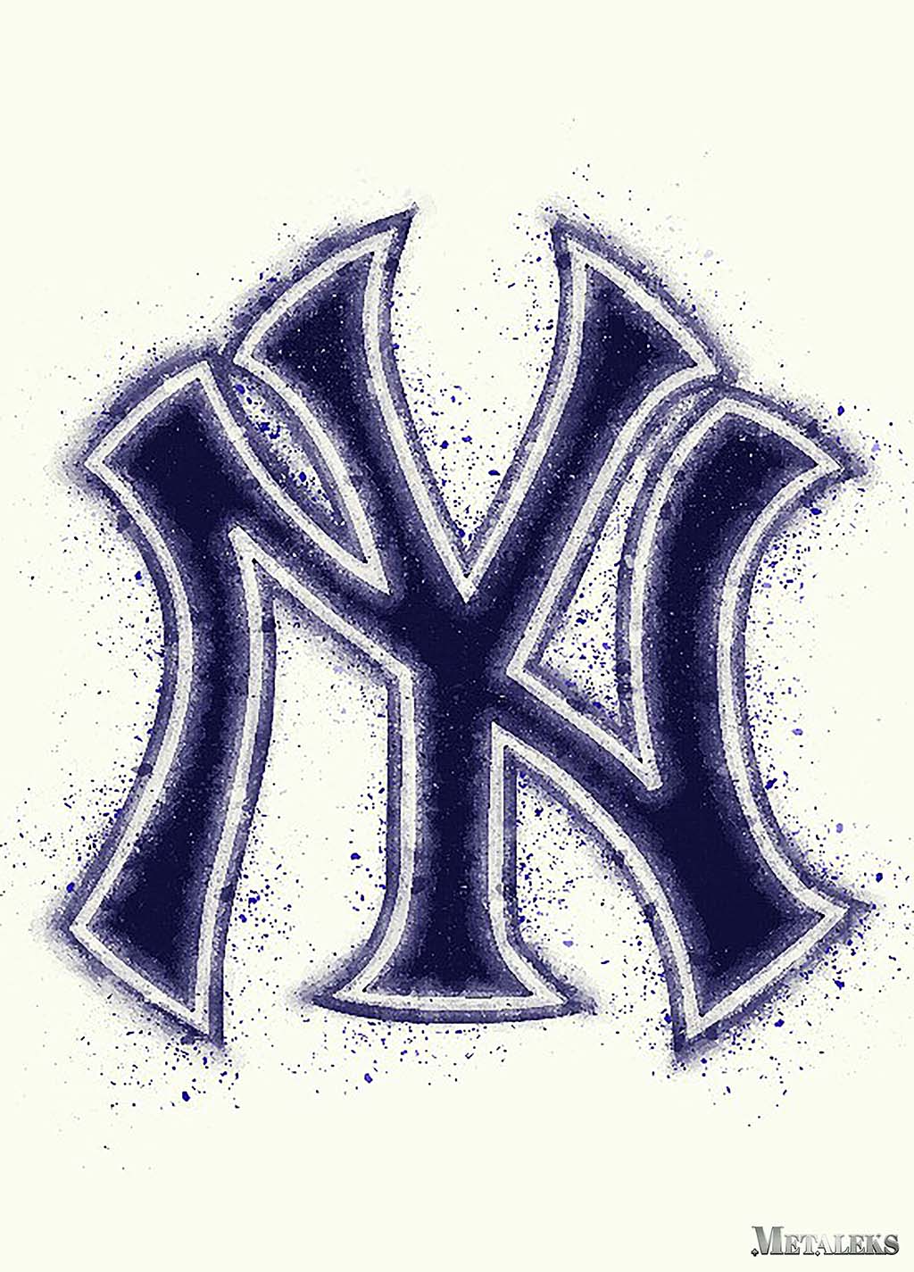 New York Yankees Watercolor