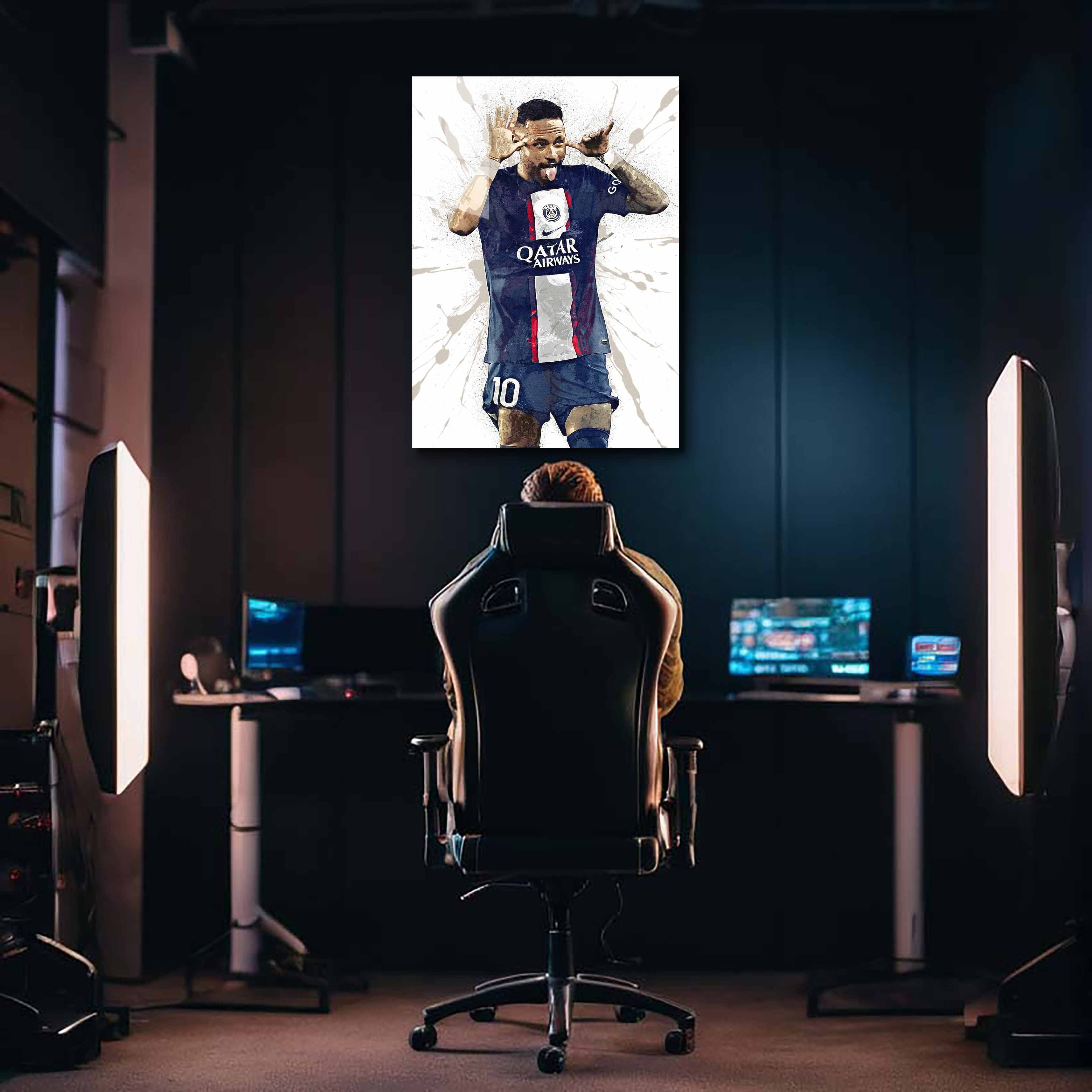 Neymar JR PSG poster