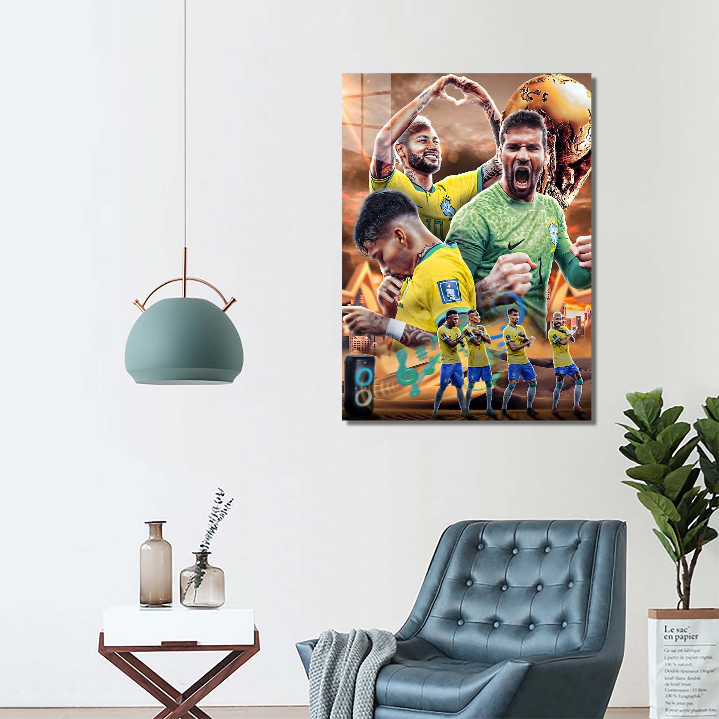 Neymar Jr And Team Brazil-designed by @My Kido Art