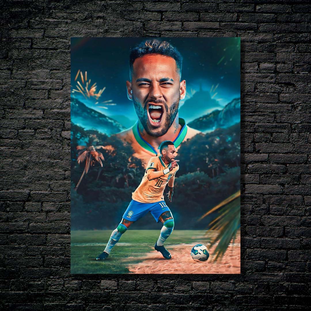 Neymar Jr Brasil-designed by @My Kido Art