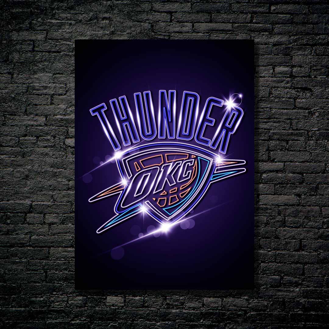 Oklahoma City Thunder Neon-designed by @Hoang Van Thuan