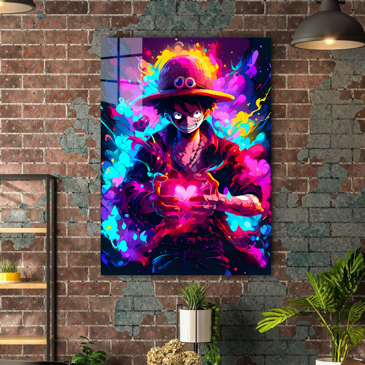 One Piece Lampe Neon Mural Luffy 30cm