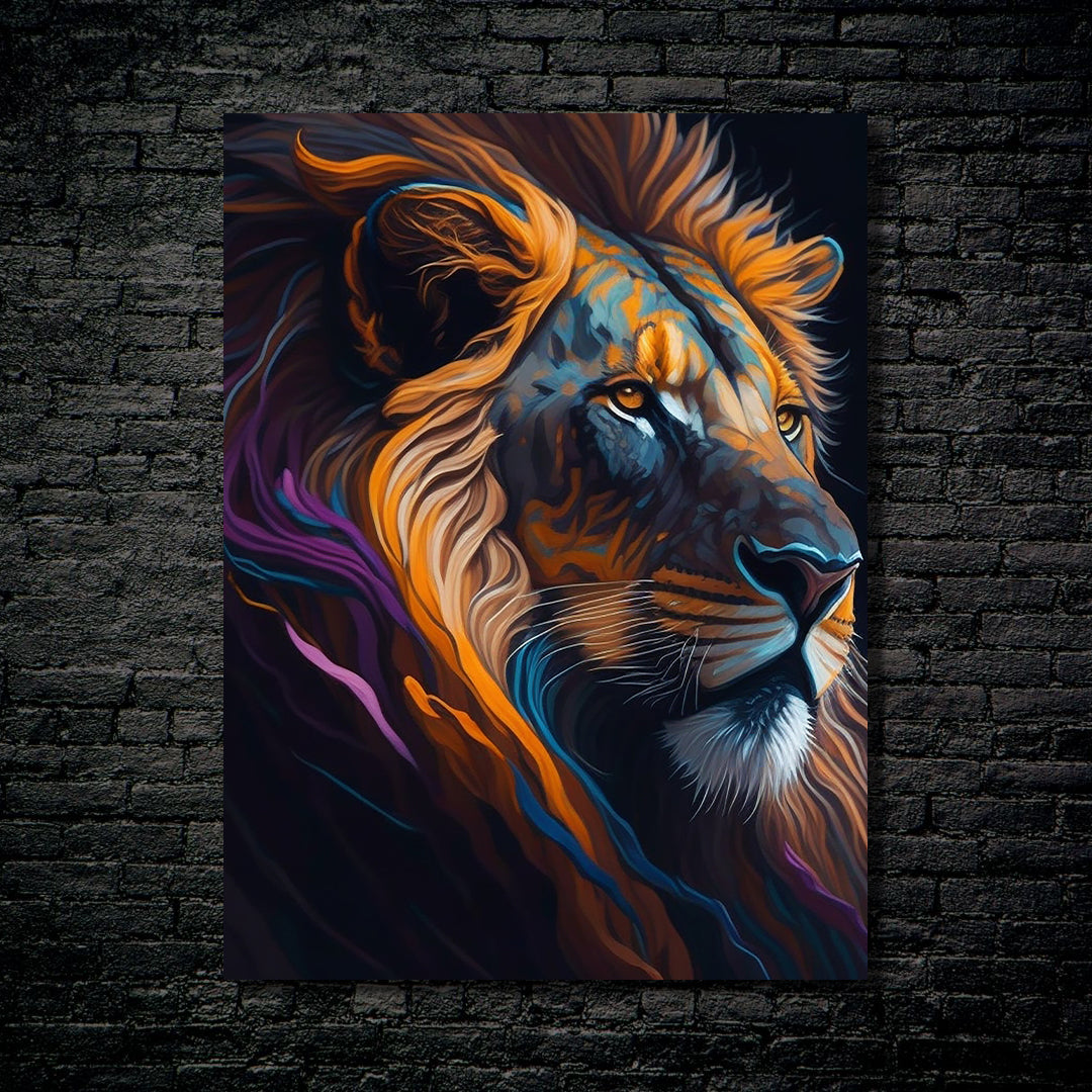 Painted Lion-designed by @AungKhantNaing