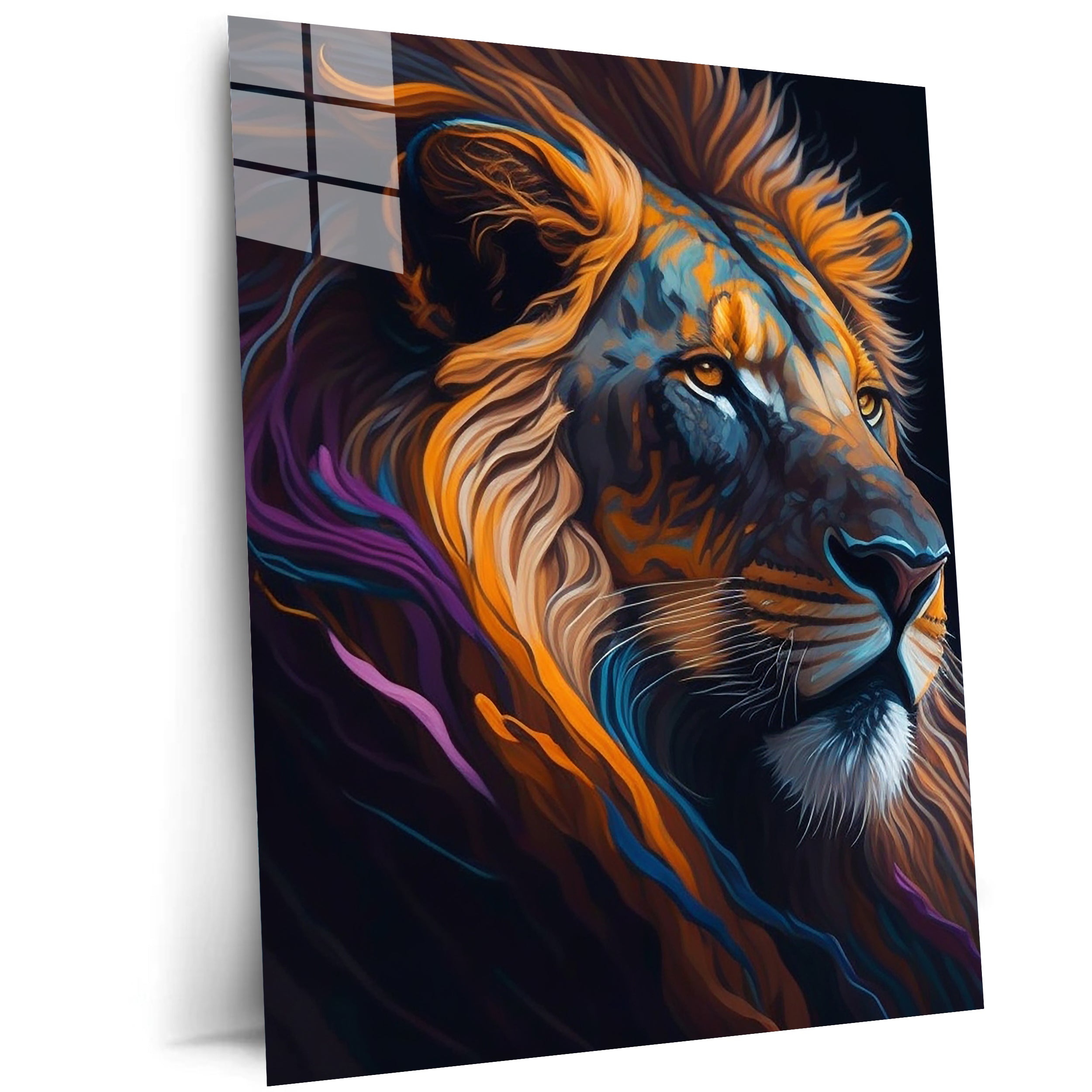 Pintura de leão pintada por @AungKhantNaing